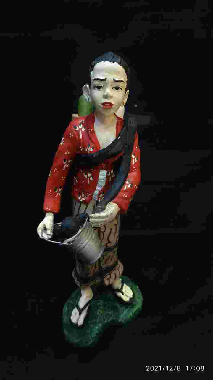 Miniatur penjual jamu