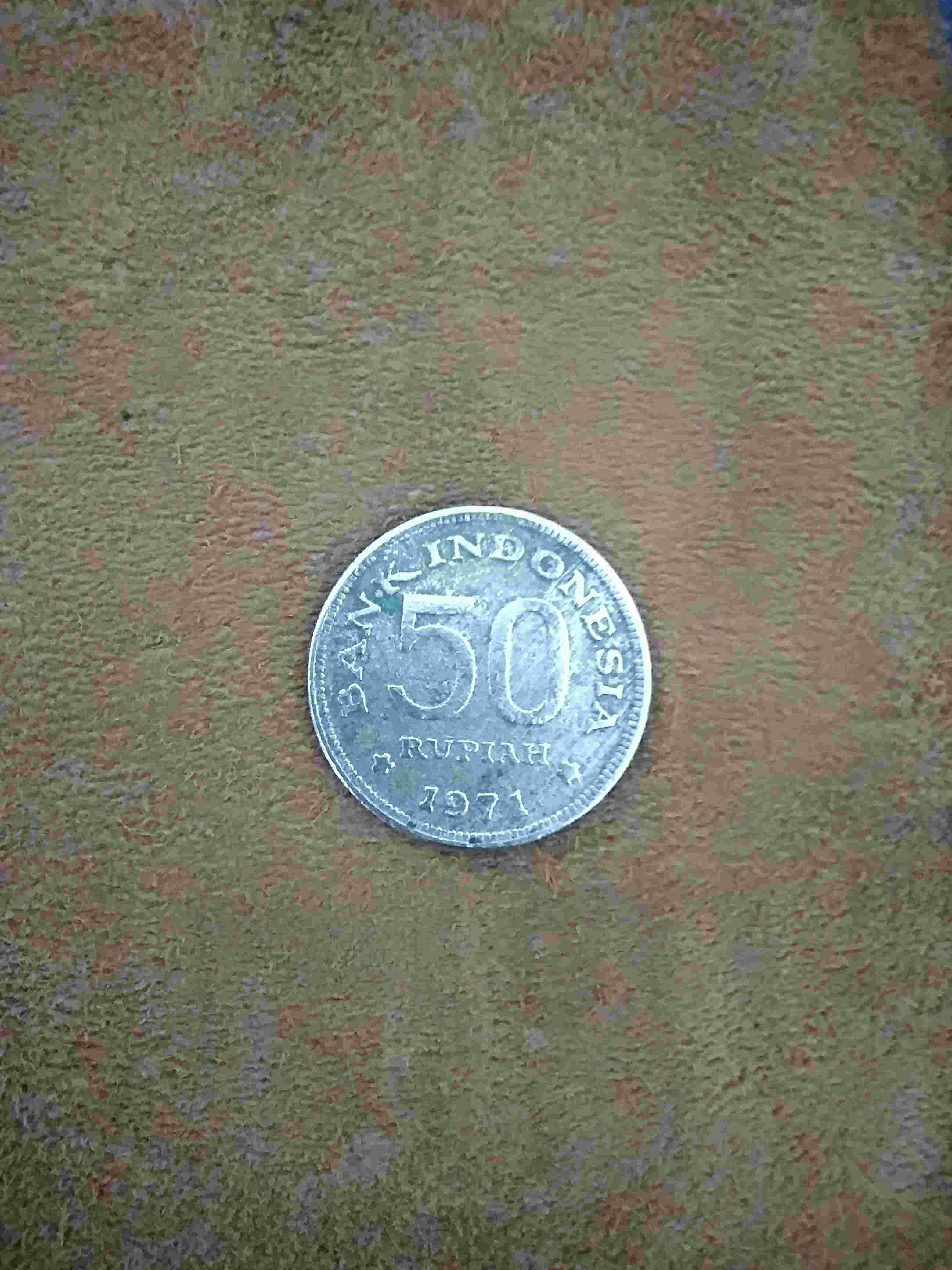 Numismatik Uang Koin 50 Rupiah 1971 Cendrawasih Kode 1 Uang Kuno 50 Rupiah