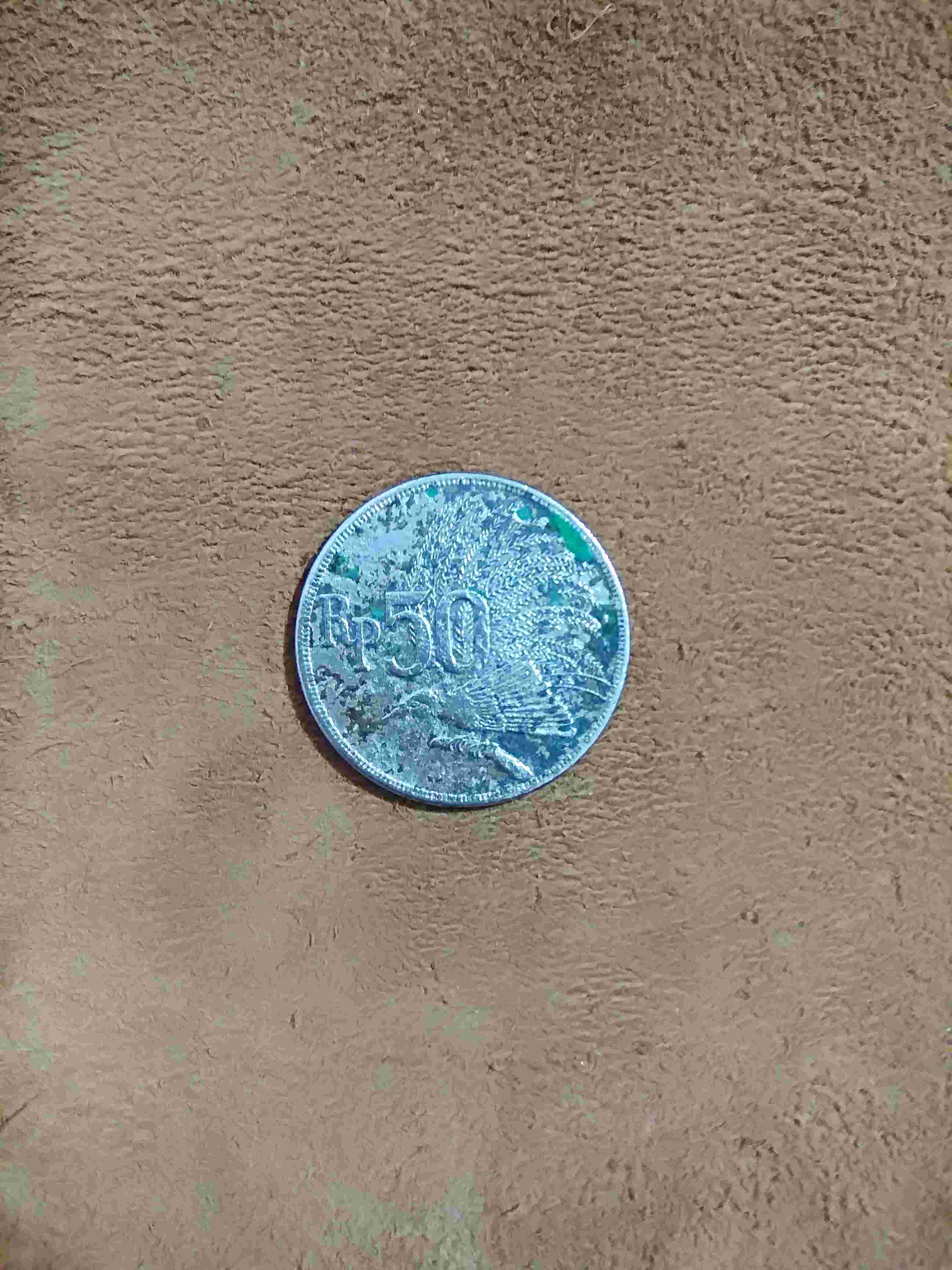 Numismatik Uang Koin 50 Rupiah 1971 Cendrawasih Kode 2 Uang Kuno 50 Rupiah