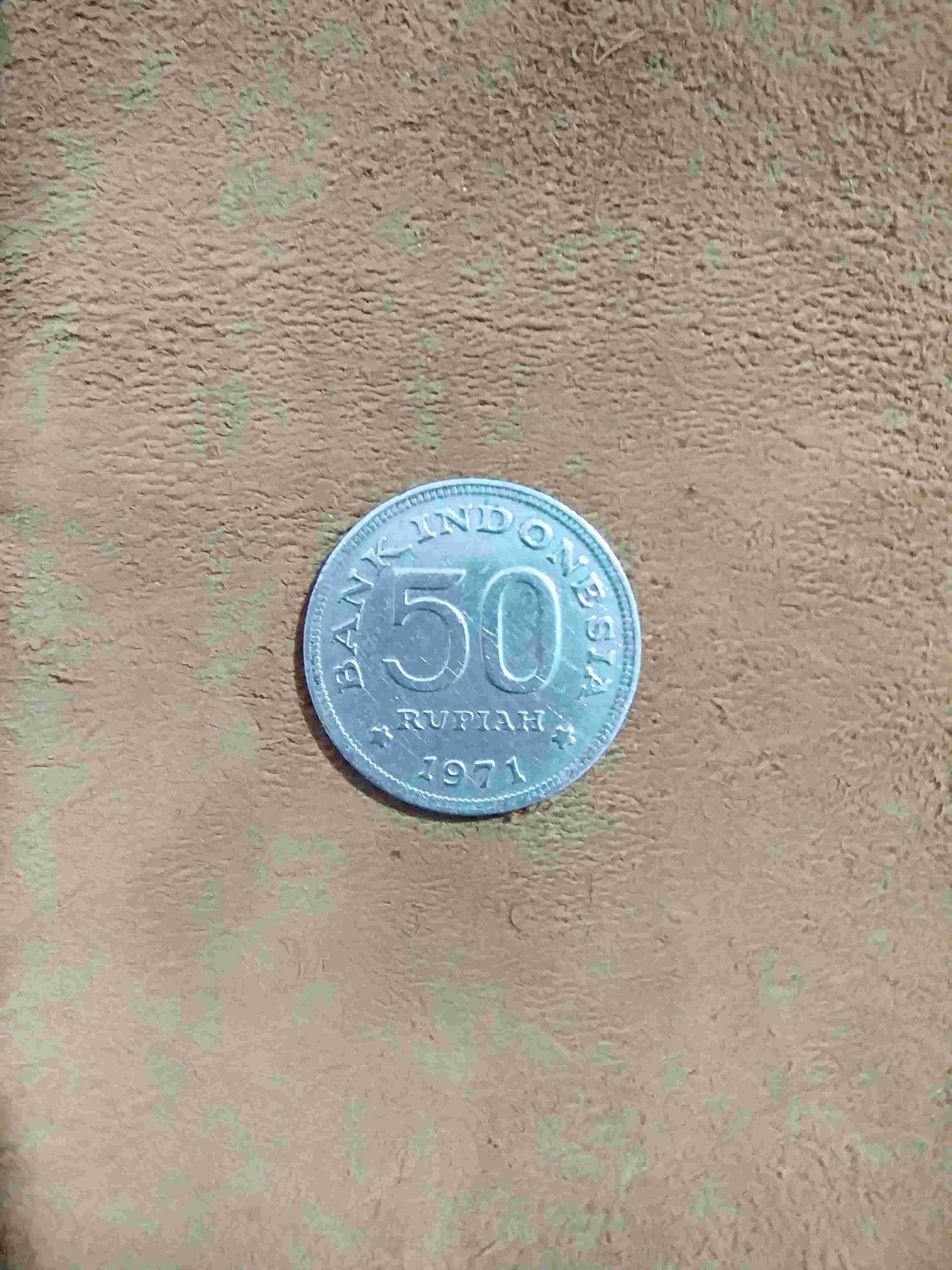 Numismatik Uang Koin 50 Rupiah 1971 Cendrawasih Kode 6 Uang Kuno 50 Rupiah