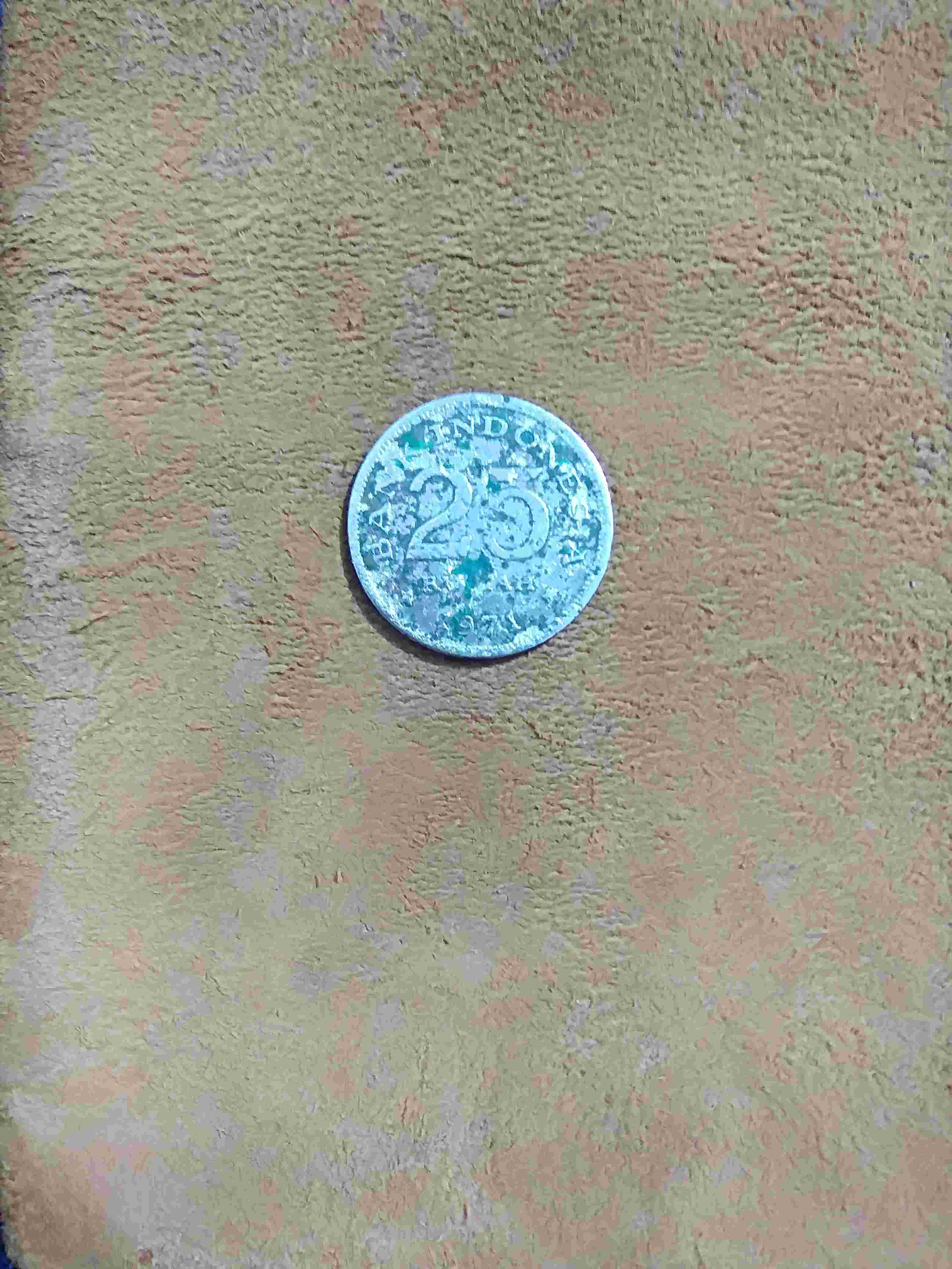 Numismatik Uang Koin 25 Rupiah 1971 Merpati Kode 1 Uang Kuno 25 Rupiah