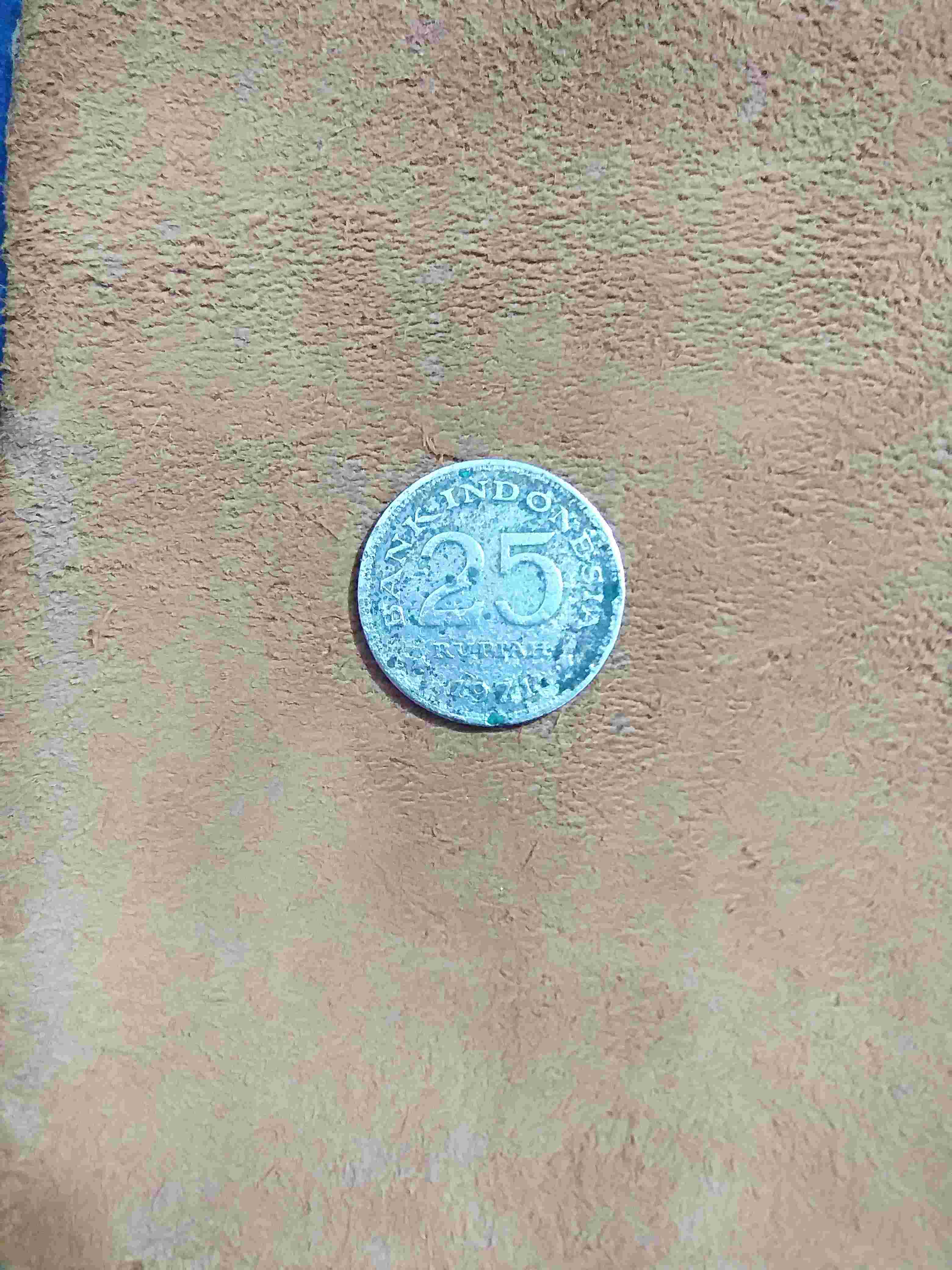 Numismatik Uang Koin 25 Rupiah 1971 Merpati Kode 2 Uang Kuno 25 Rupiah