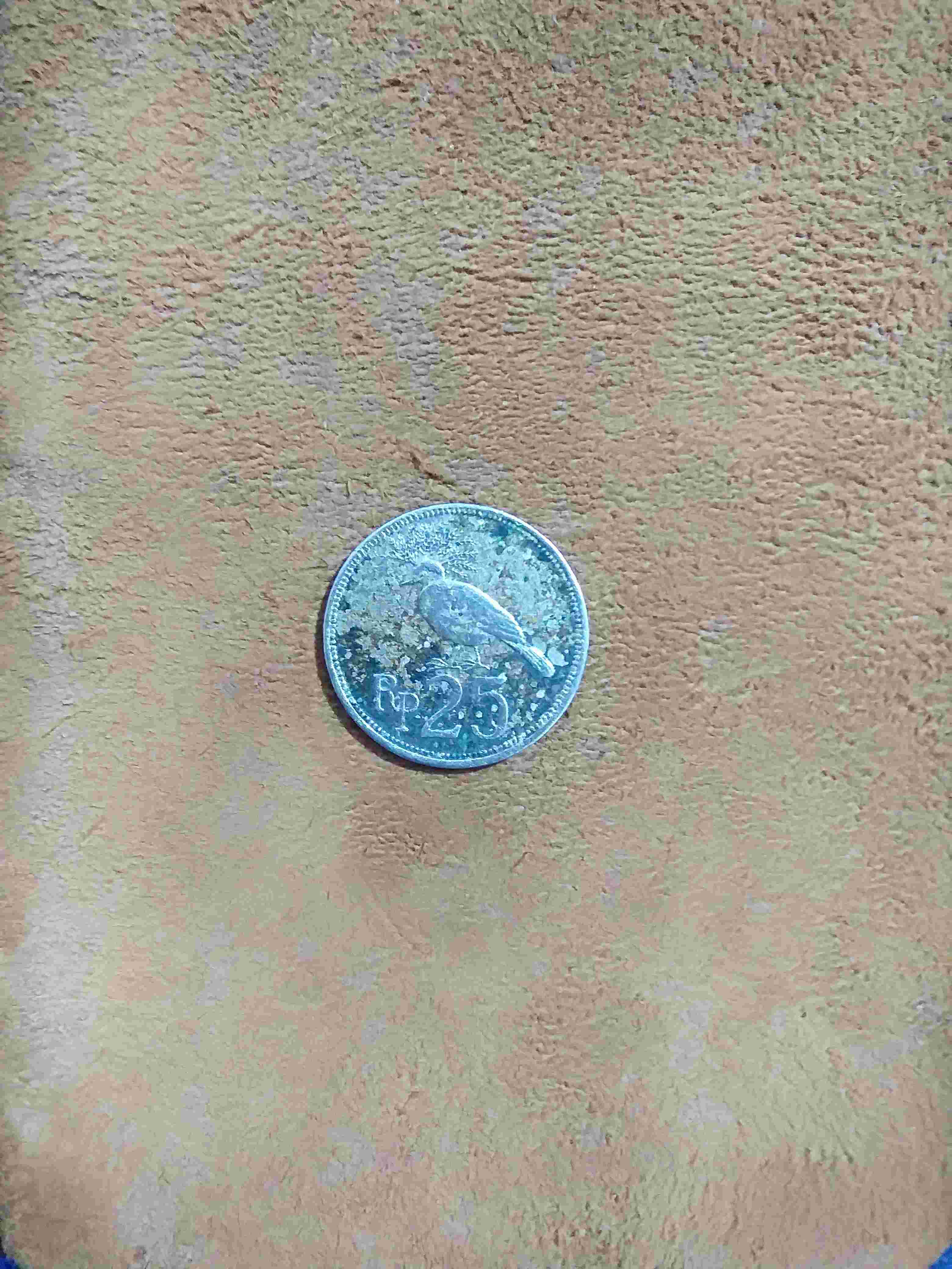 Numismatik Uang Koin 25 Rupiah 1971 Merpati Kode 4 Uang Kuno 25 Rupiah