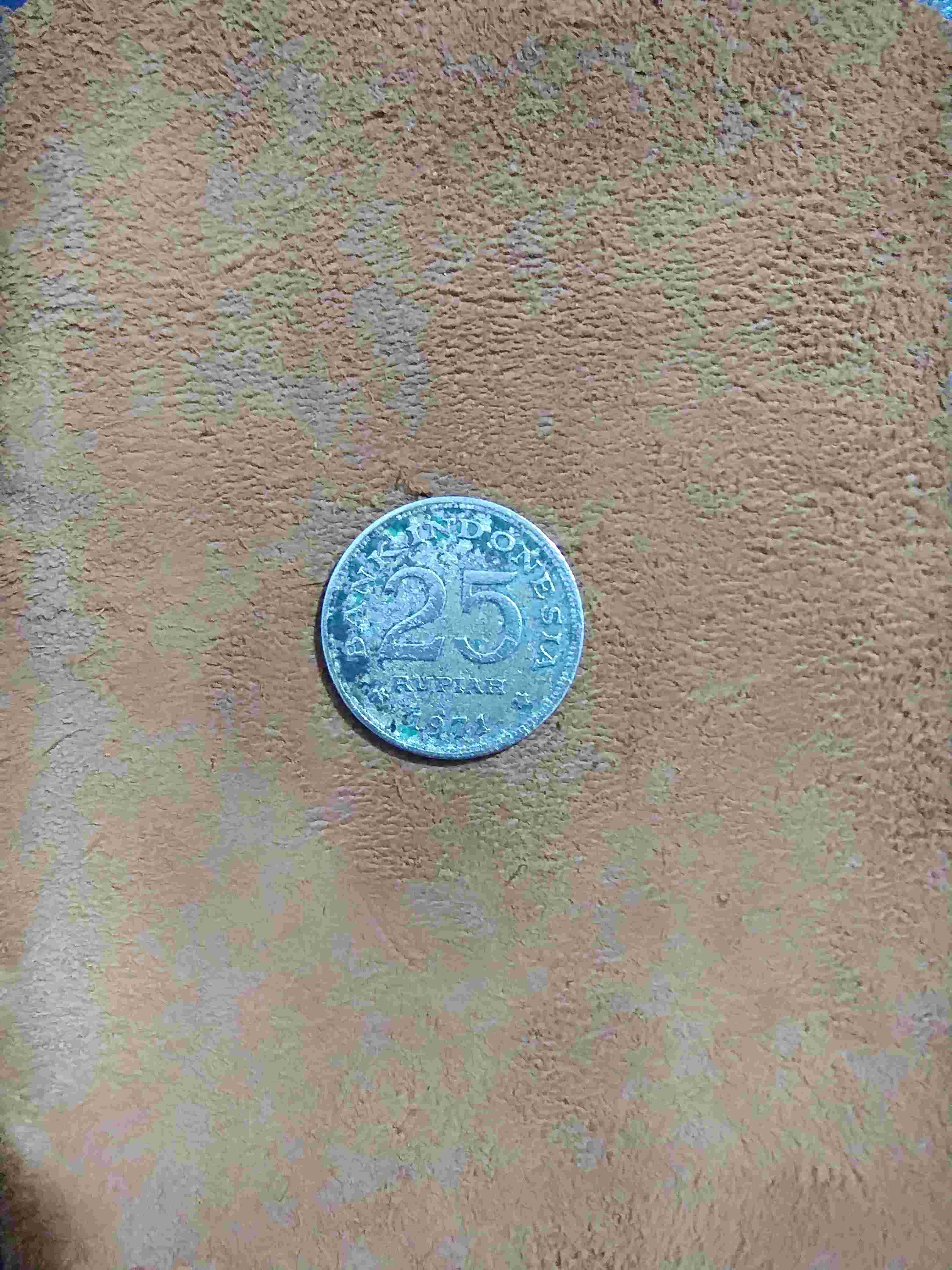 Numismatik Uang Koin 25 Rupiah 1971 Merpati Kode 5 Uang Kuno 25 Rupiah