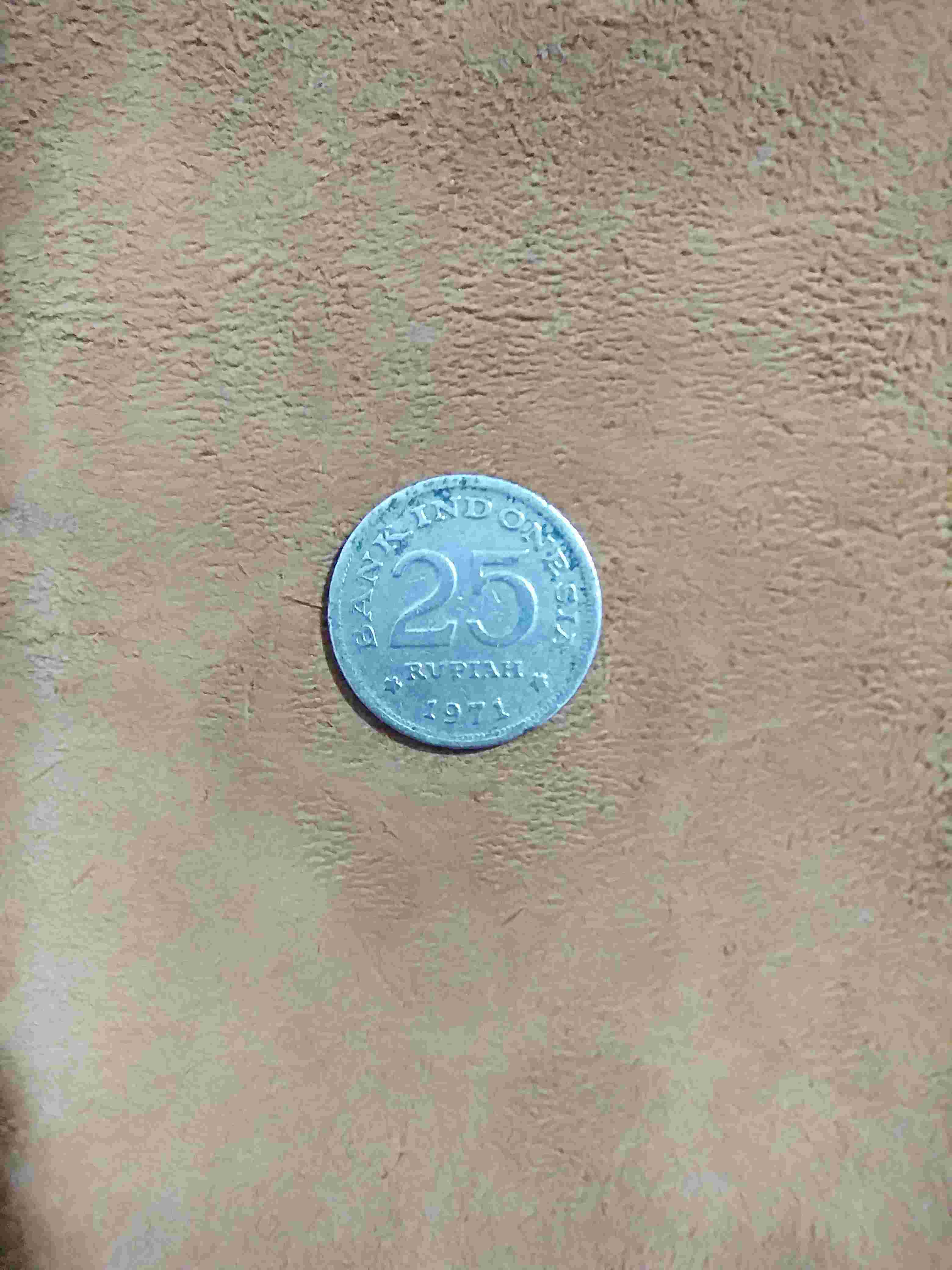 Numismatik Uang Koin 25 Rupiah 1971 Merpati Kode 6 Uang Kuno 25 Rupiah