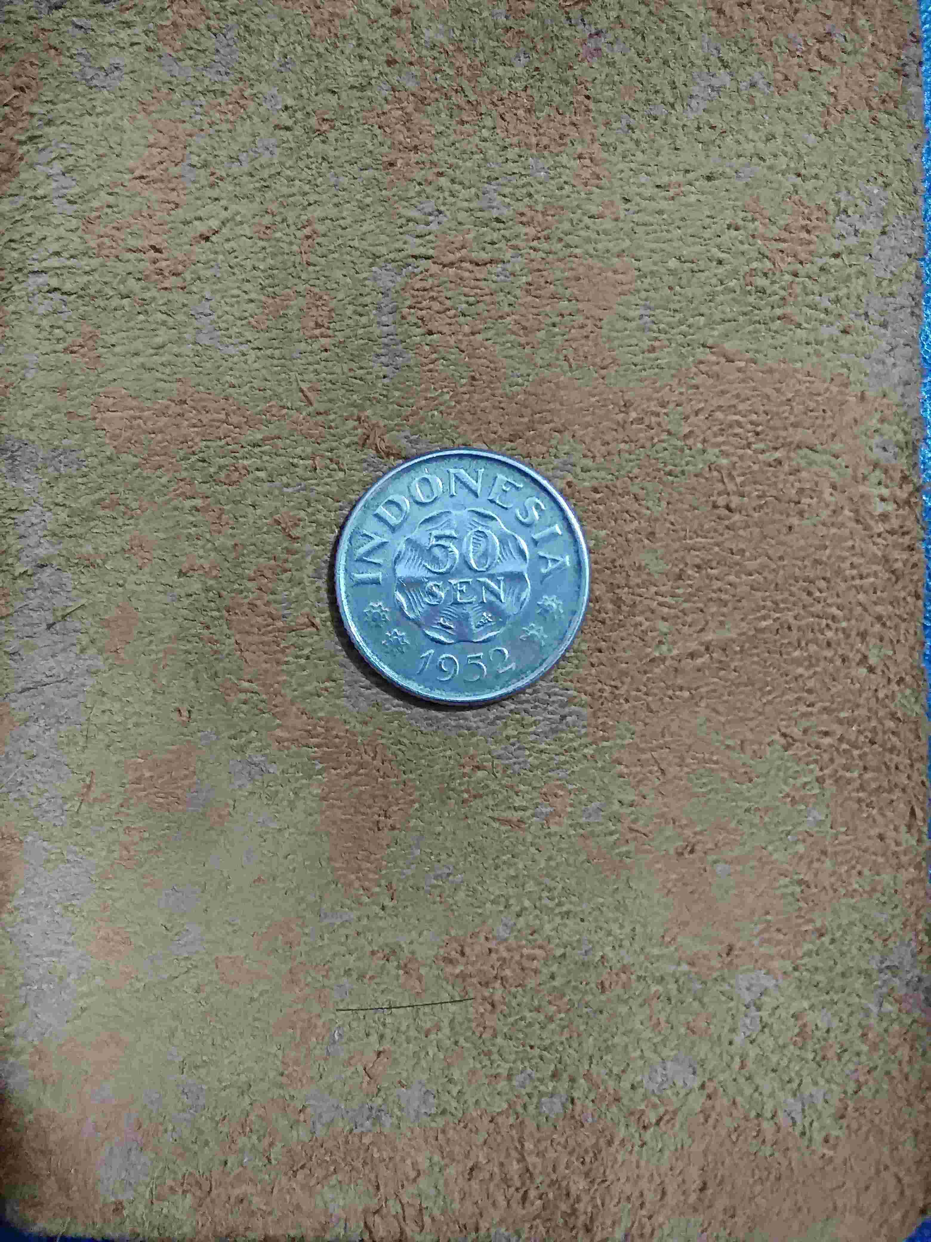 Numismatik Uang Koin 50 Sen 1952 Dipa Negara Kode 1 Uang Kuno 50 Sen