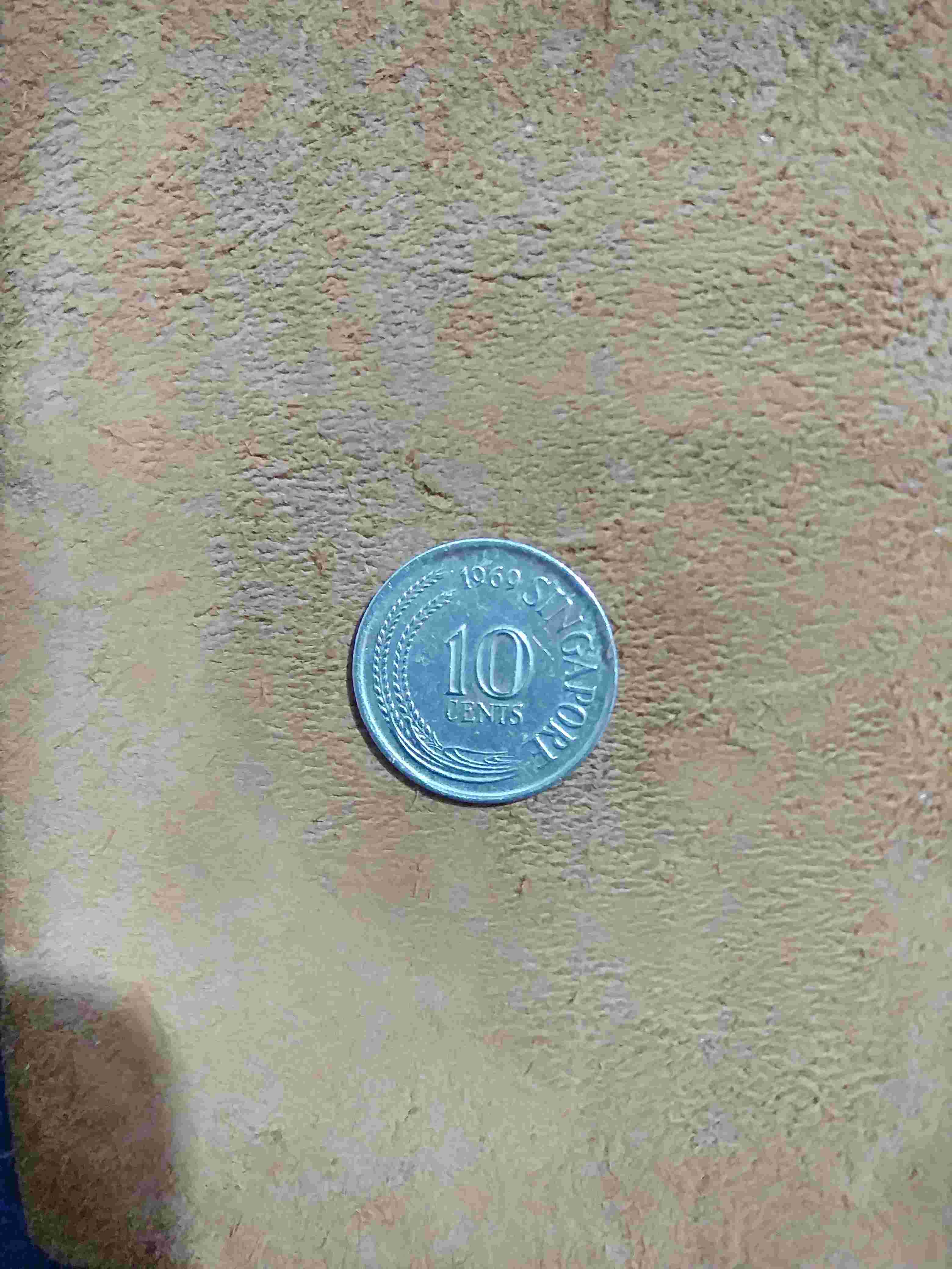Numismatik Uang Koin 10 Cents 1969 Singapore Kode 1 Uang Kuno 10 Cents