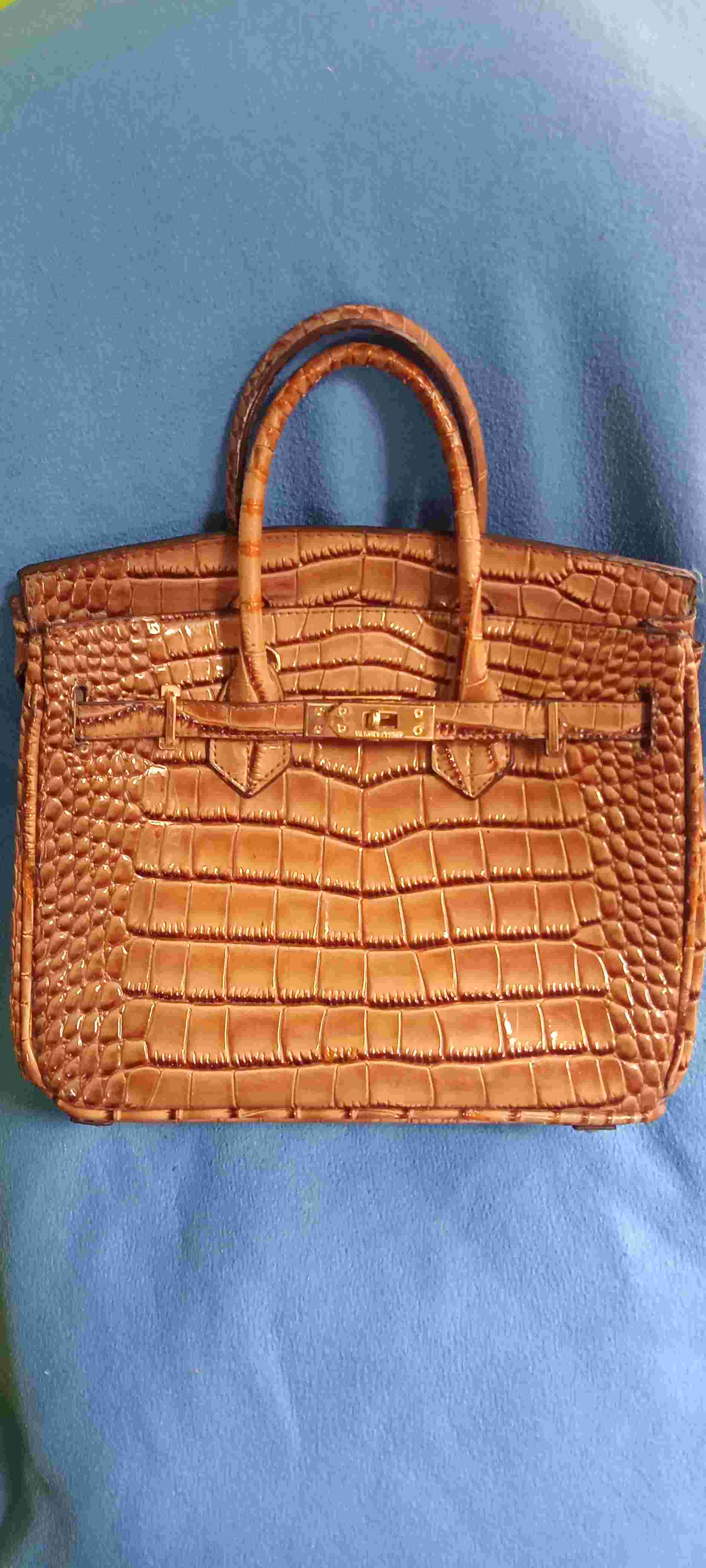 Tas birkin croco herm*s kW browny