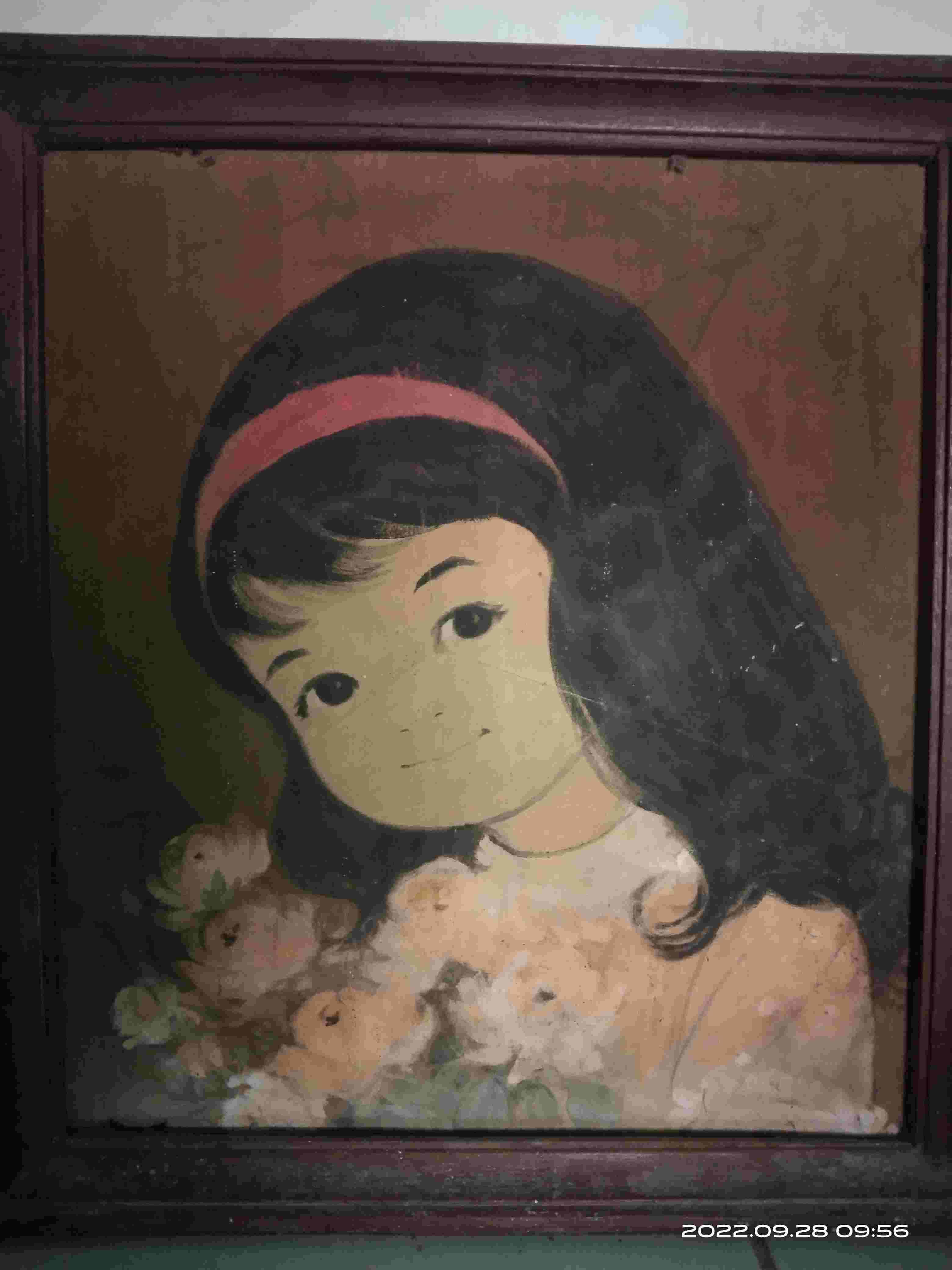 Lukisan girl with smile