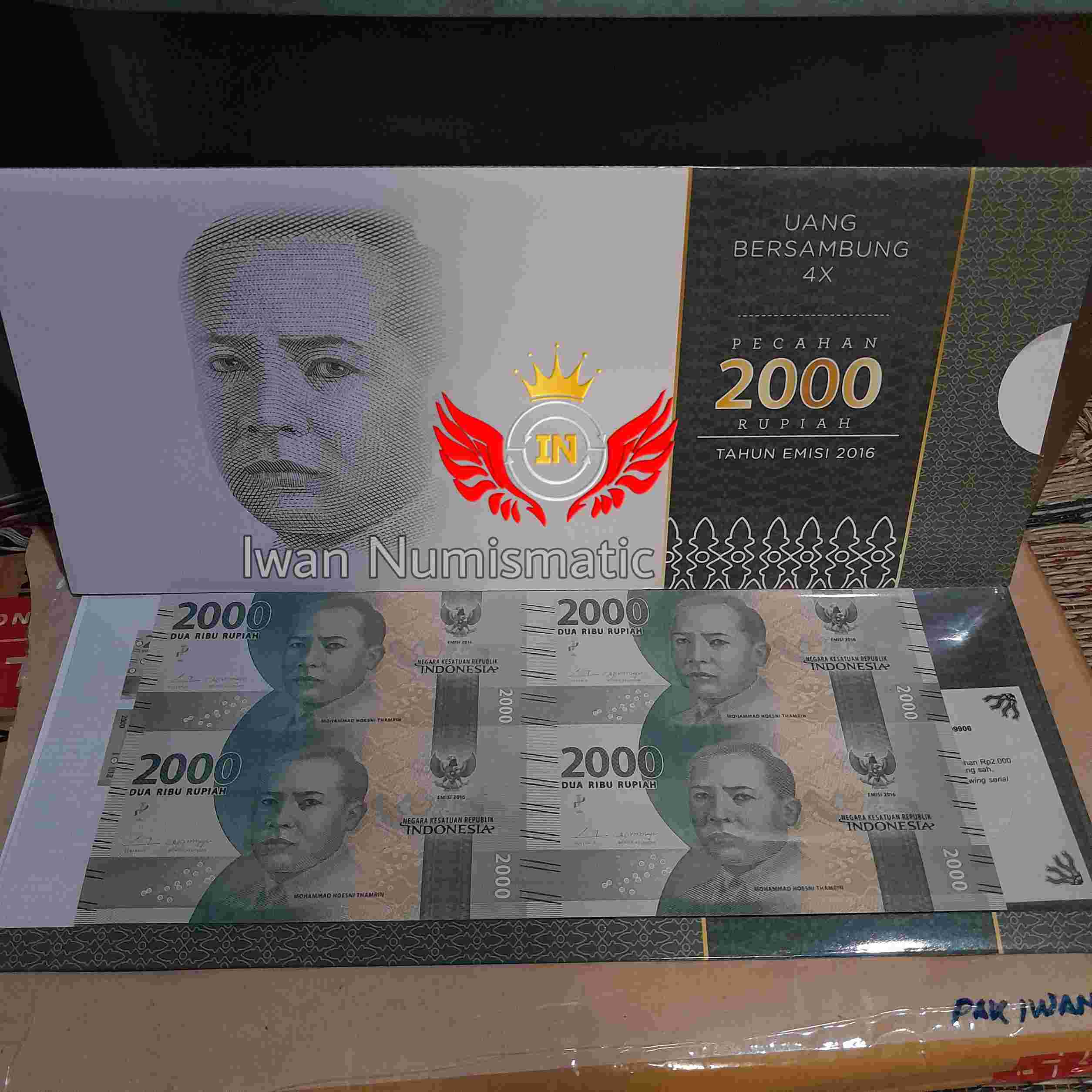 Koleksi Uncut Uang Bersambung 2000 X4 Emisi 2016 Original