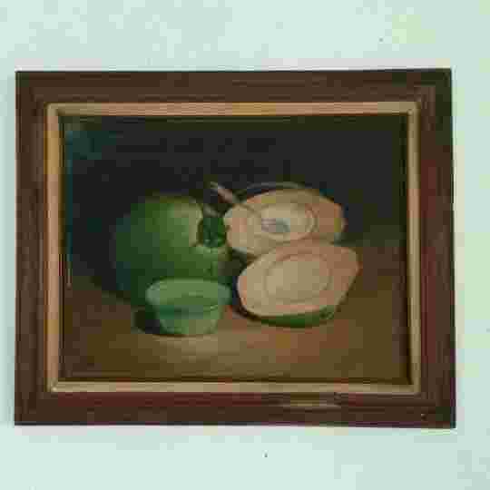 LUKISAN KARYA NGUDHI RAHARJO ; 49 x 64 cm