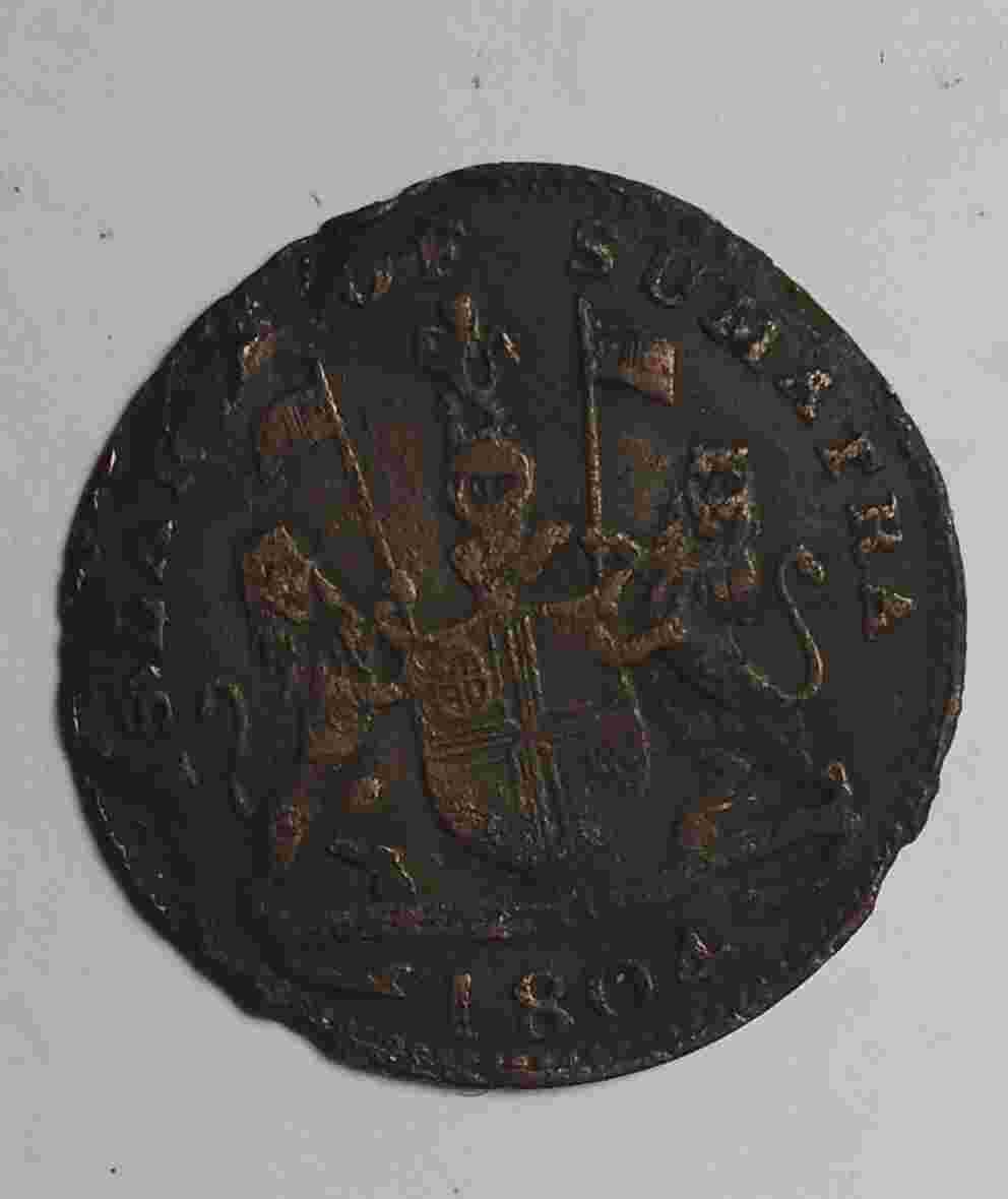 Koin Island of Sumatera 1804 mint p