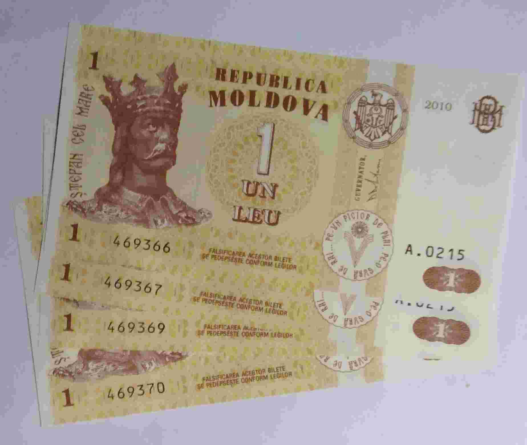 Uang Republica Moldova 1 UN LEU 2010.h 462