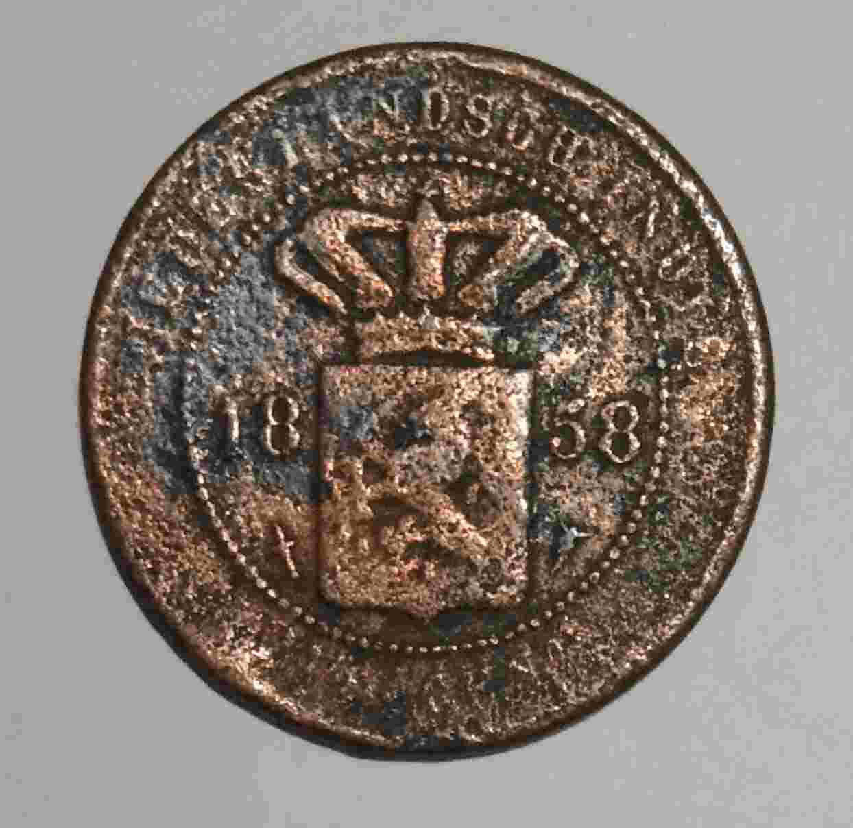 Uang Nederlandsch Indie 2 1/2 Tahun 1858 h.272