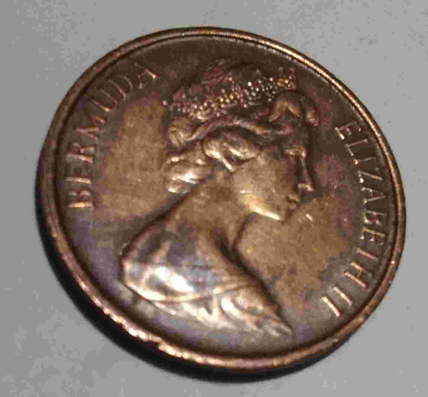 Uang Koin Bermuda Elizabeth II 1975 Langka h.276