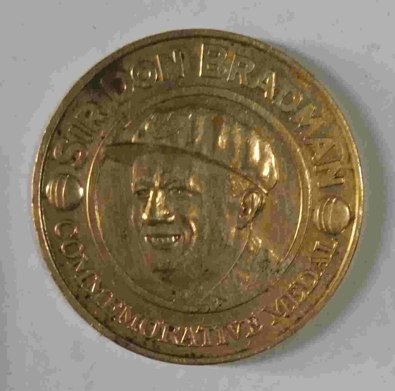 Uang Koin Commemorative Medali Sir Don Bradman .h.678