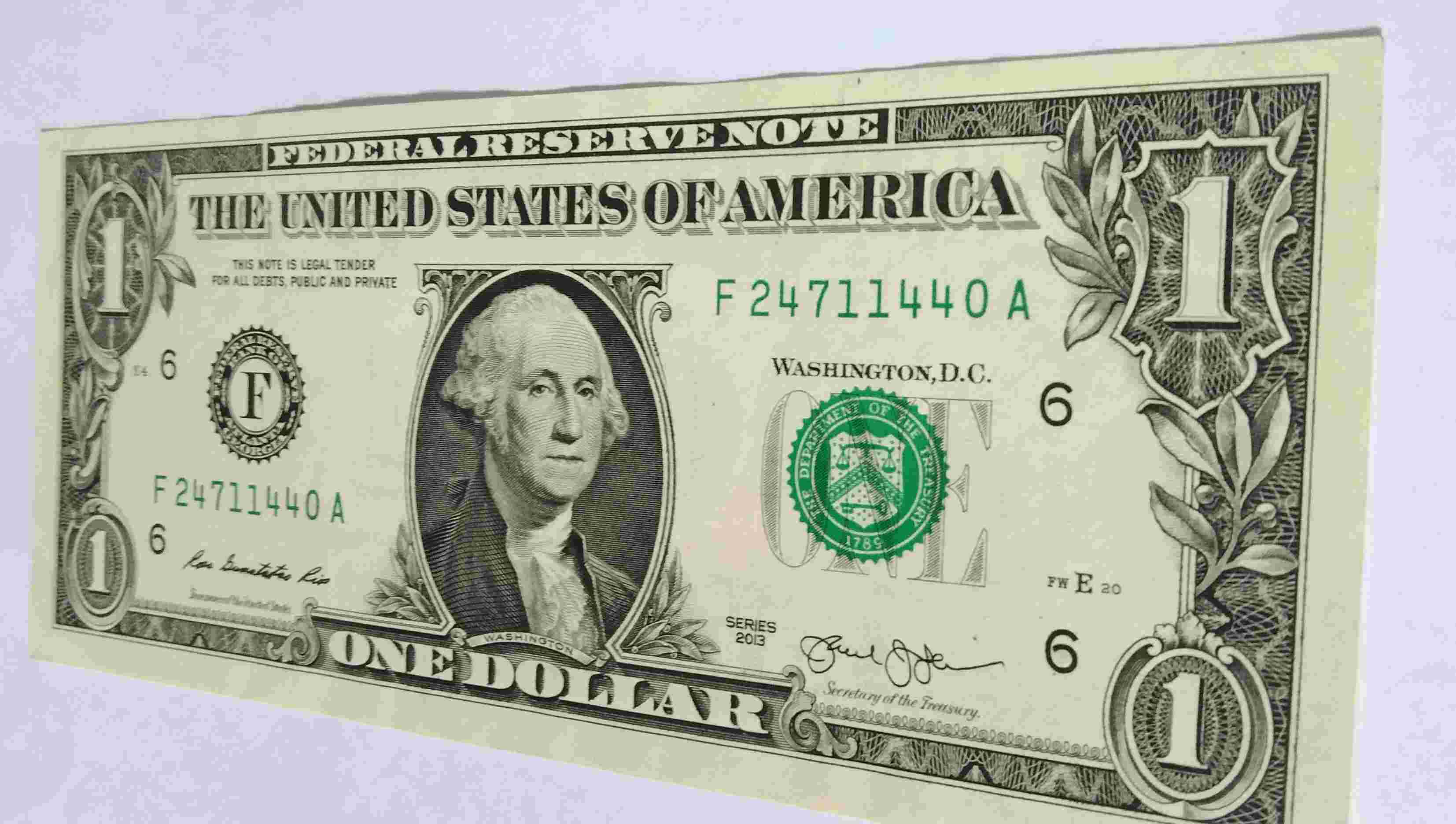 Uang USD Dollar Amerika 1 Dollar 2013 ORI.WN.904