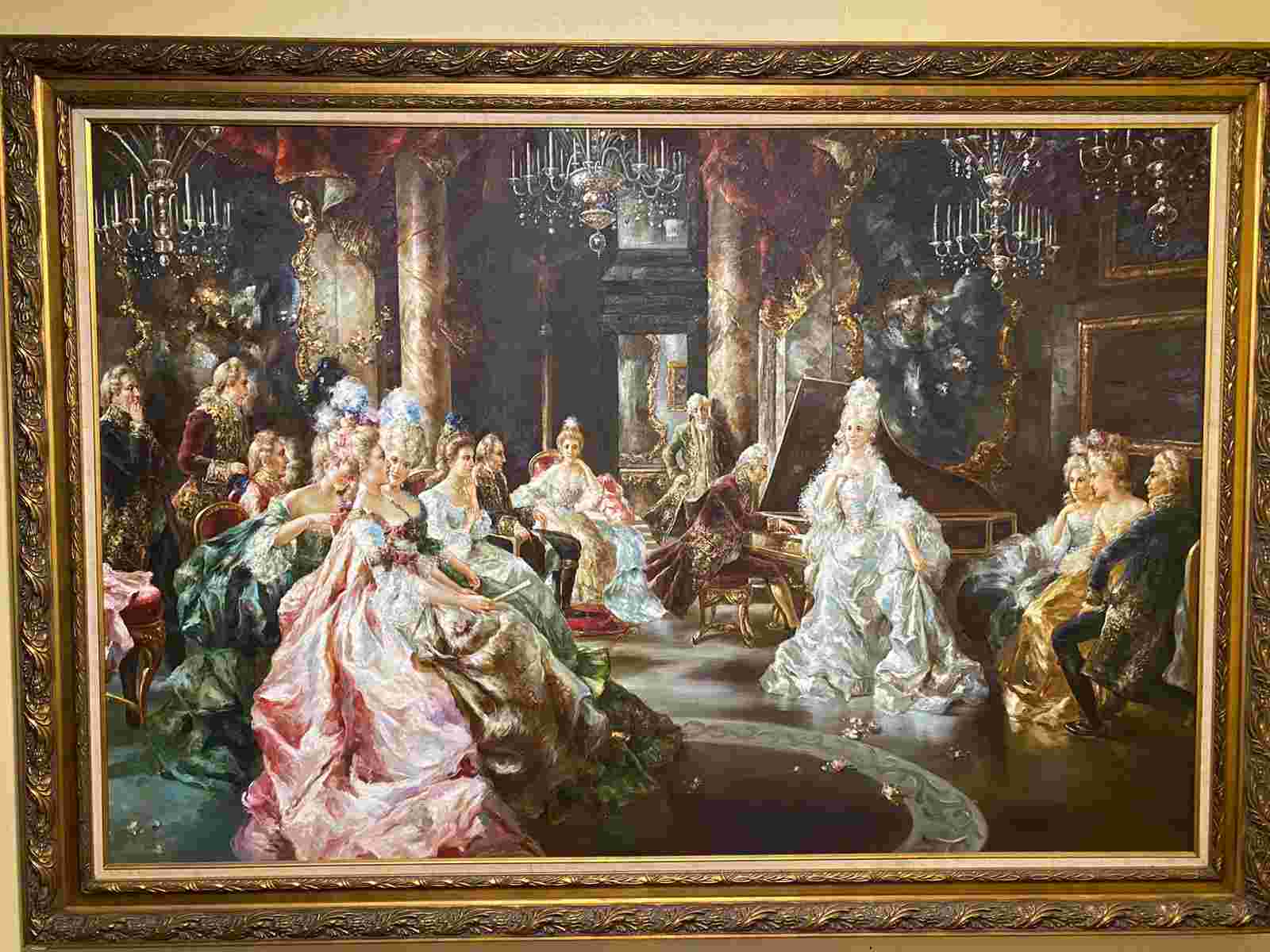 Lukisan klasik tema pertunjukan musik