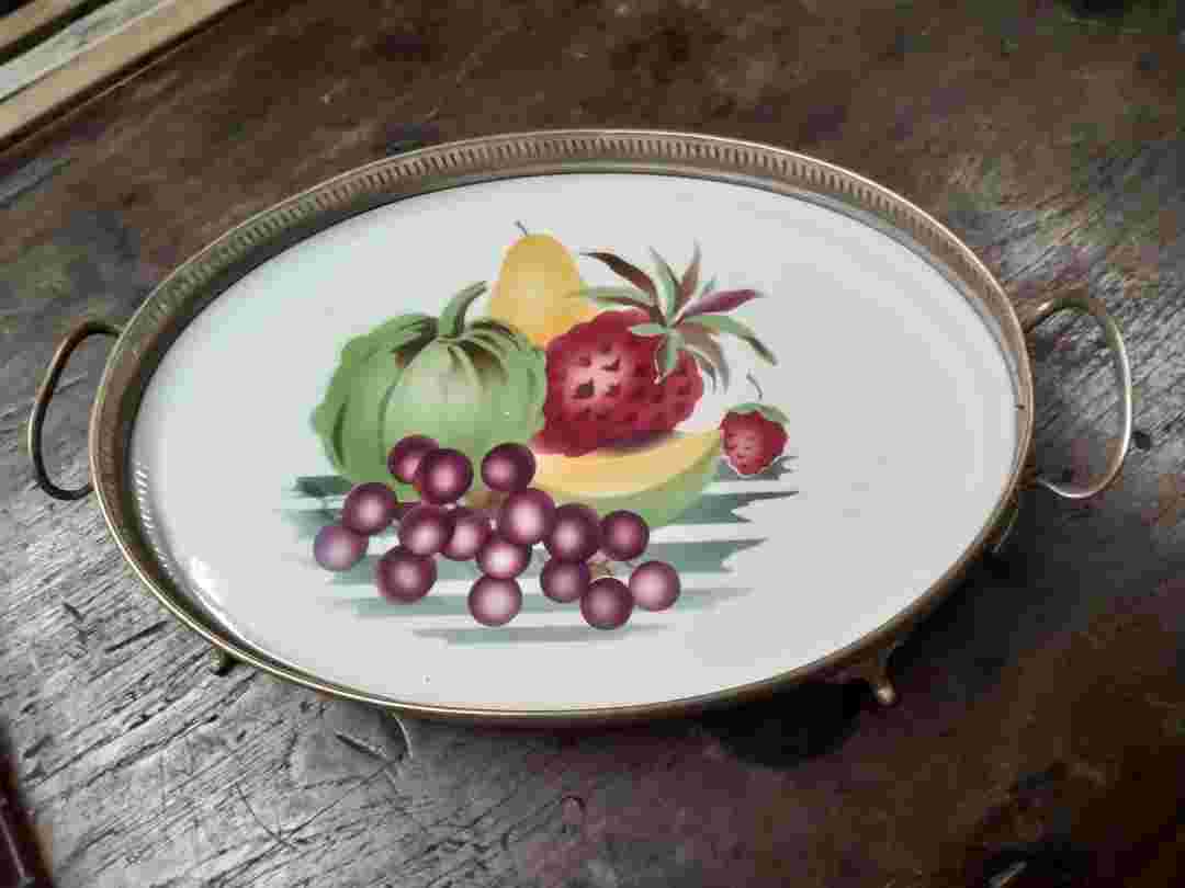 Nampan Keramik Vintage