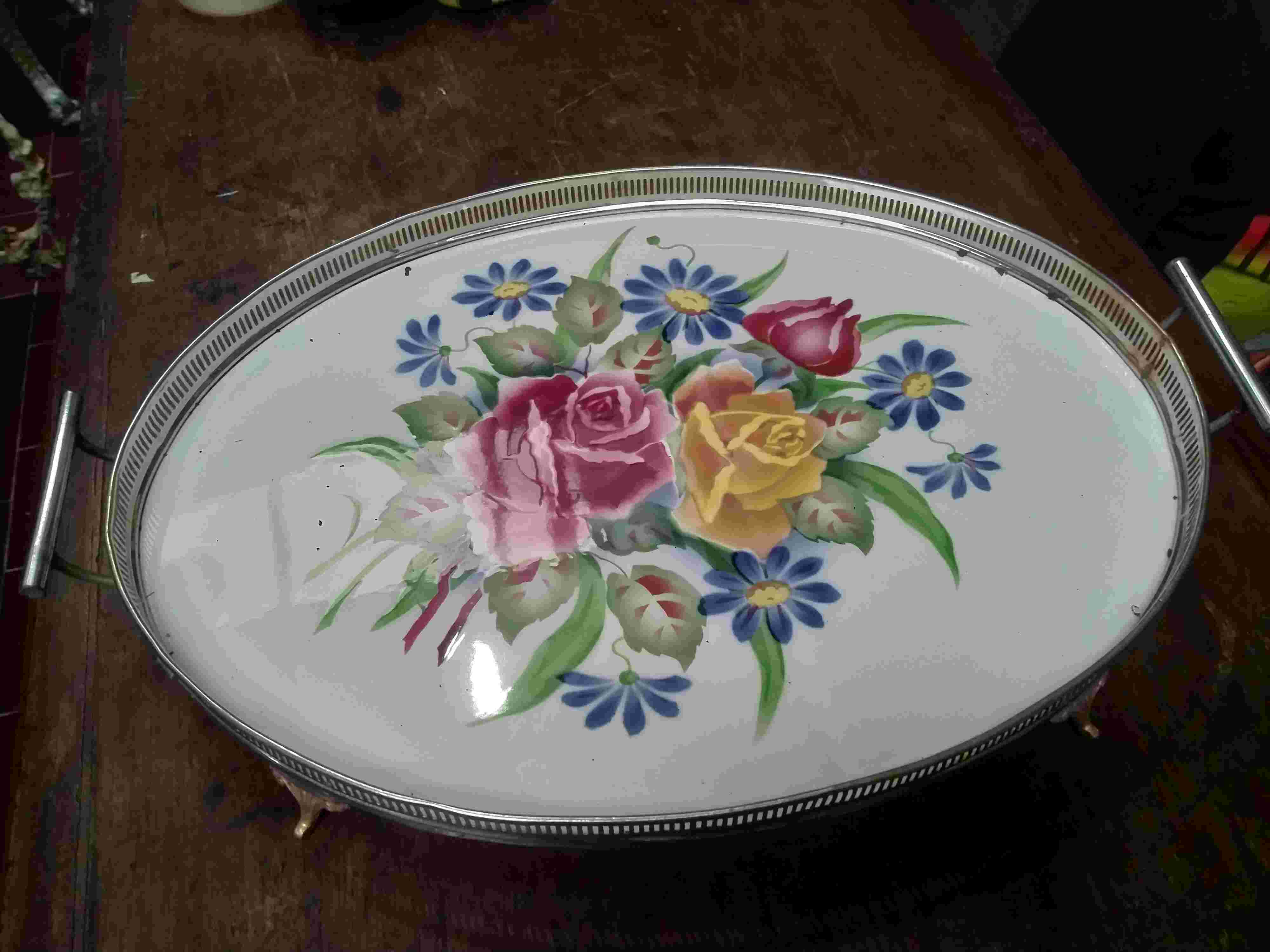 Nampan Keramik Vintage