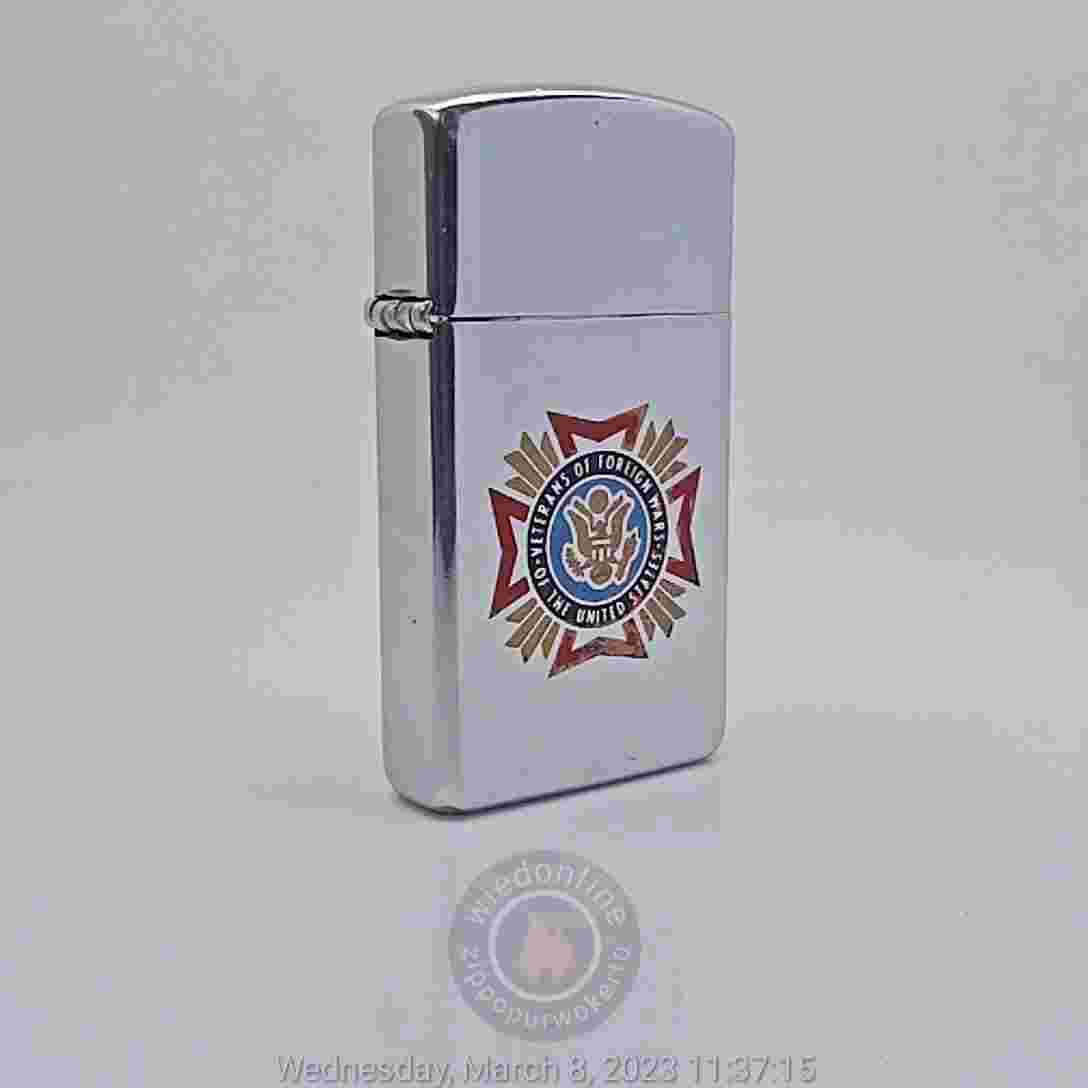ZIPPO 1987 SLIM - VETERAN OF FOREIGN WARS