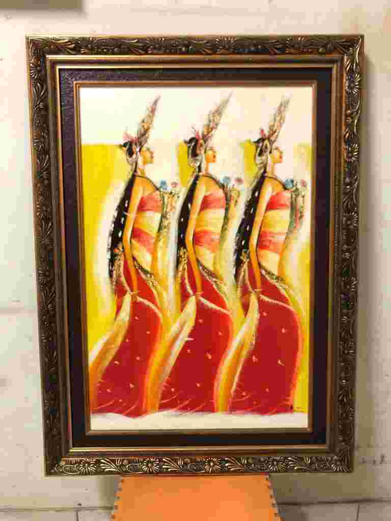 Lukisan Tiga Penari Bali