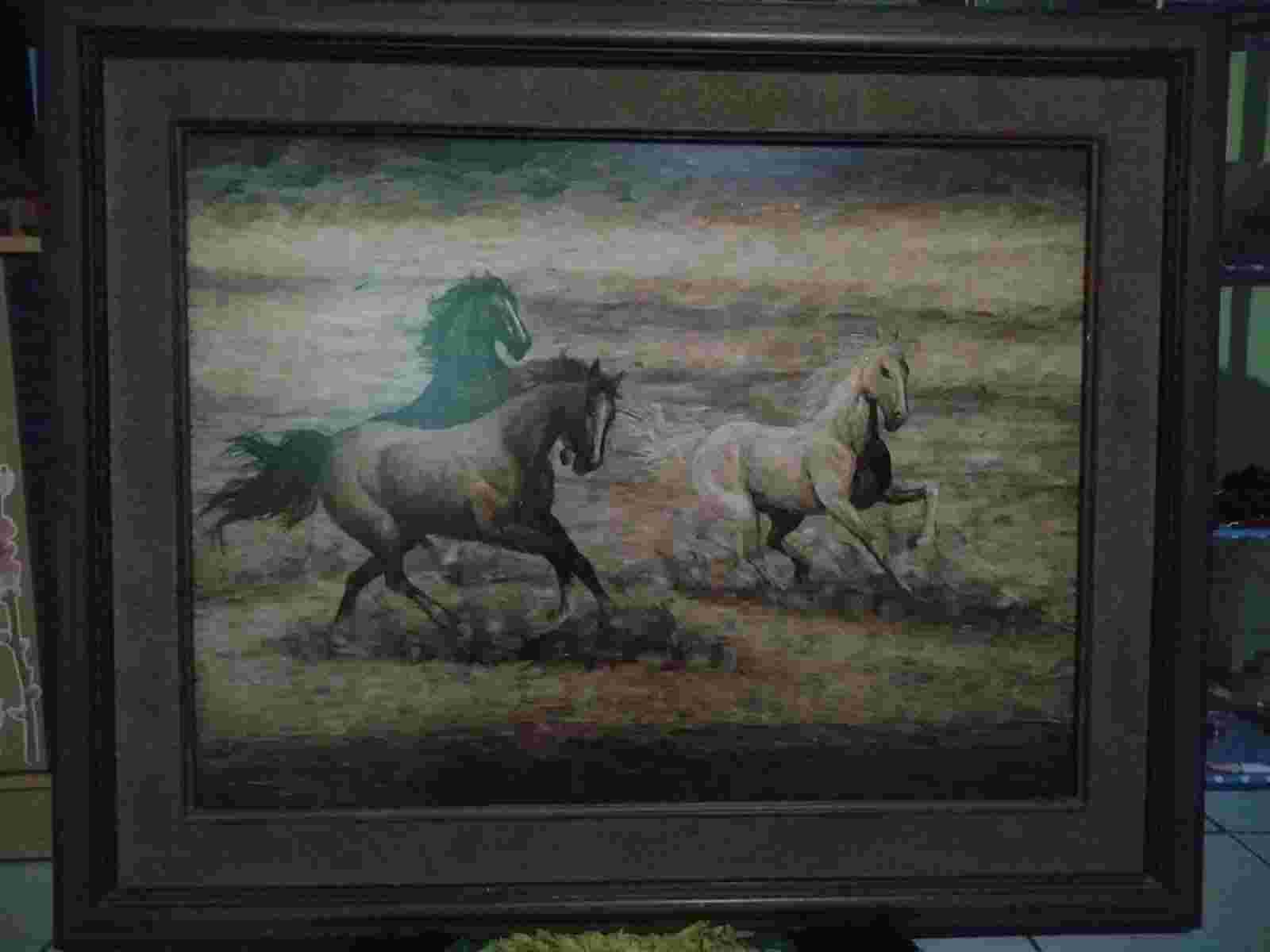 Lukisan Bulu karya Cak Kandar