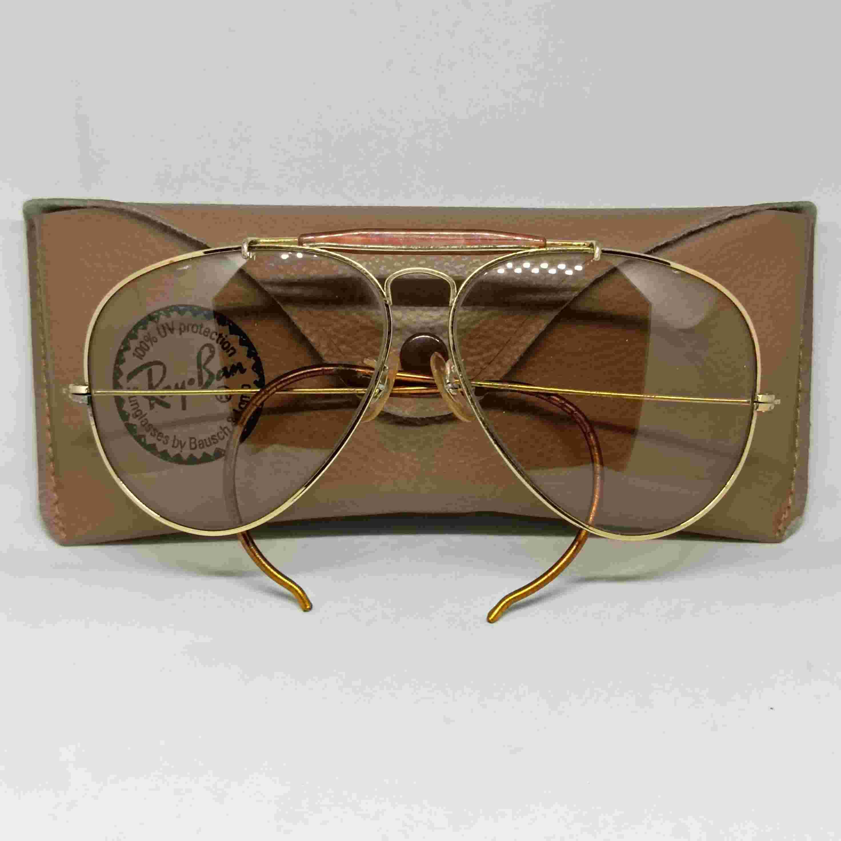 Kacamata Vintage Rayban B&L USA Aviator Outdoorsman II Tortuga Deep Grove