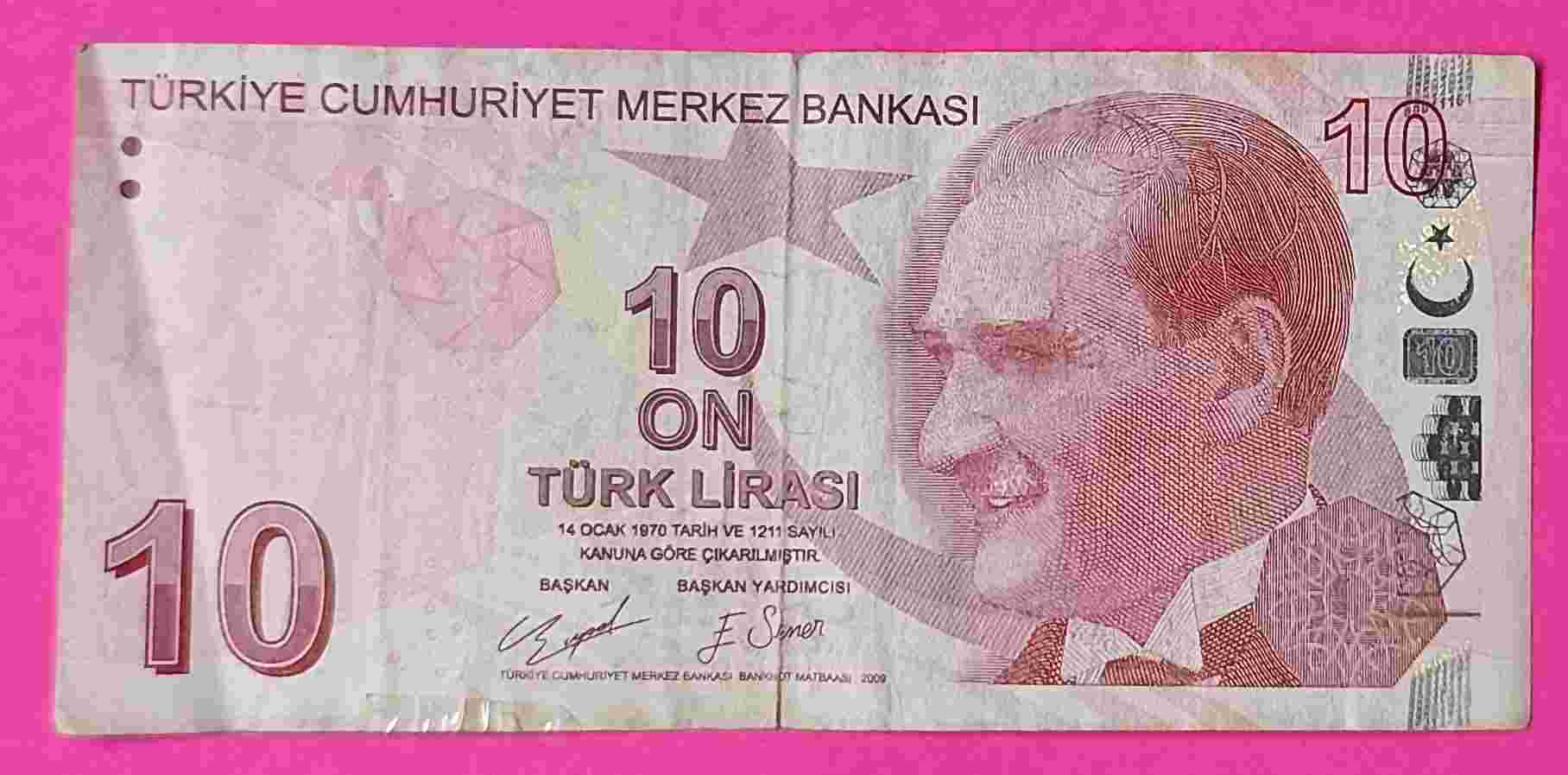 UANG TURKI 10 LIRASI