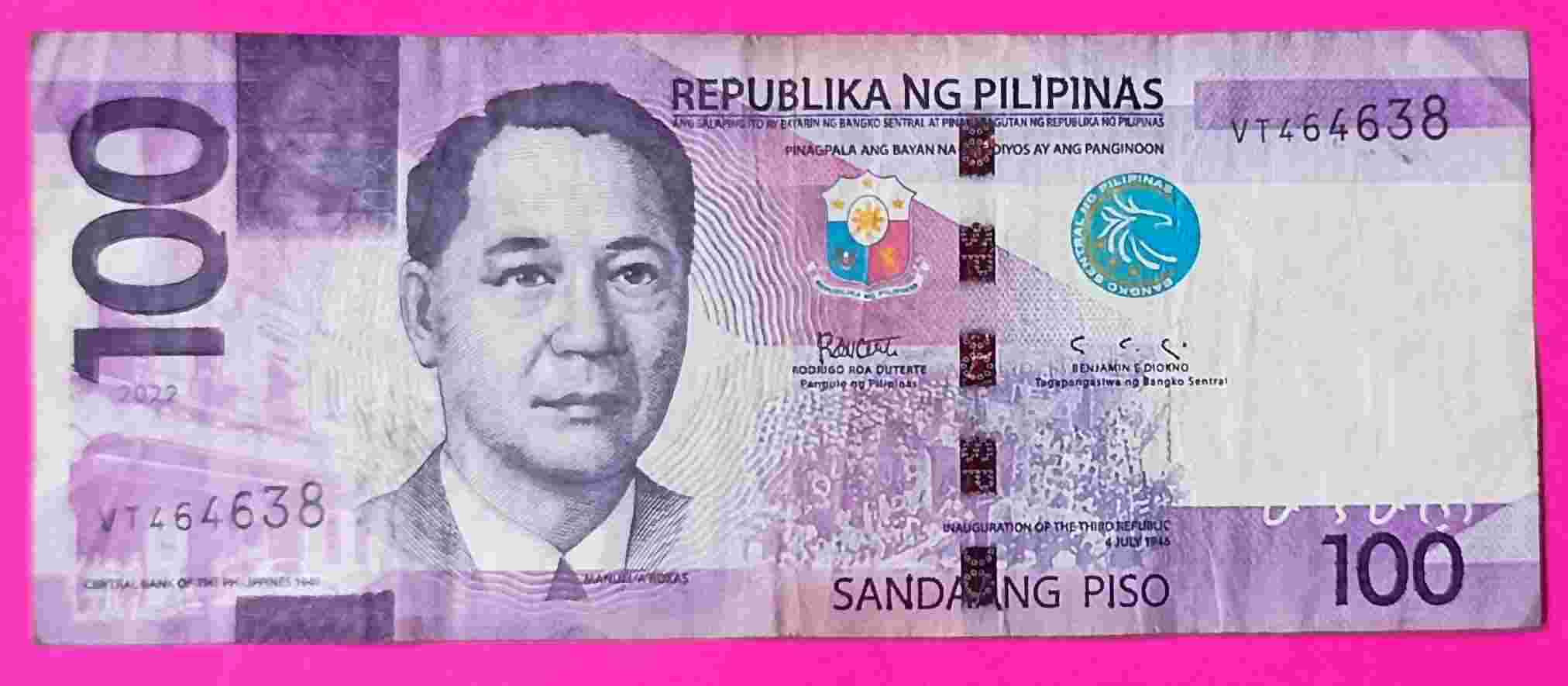 UANG PILIPINA 100 PISO