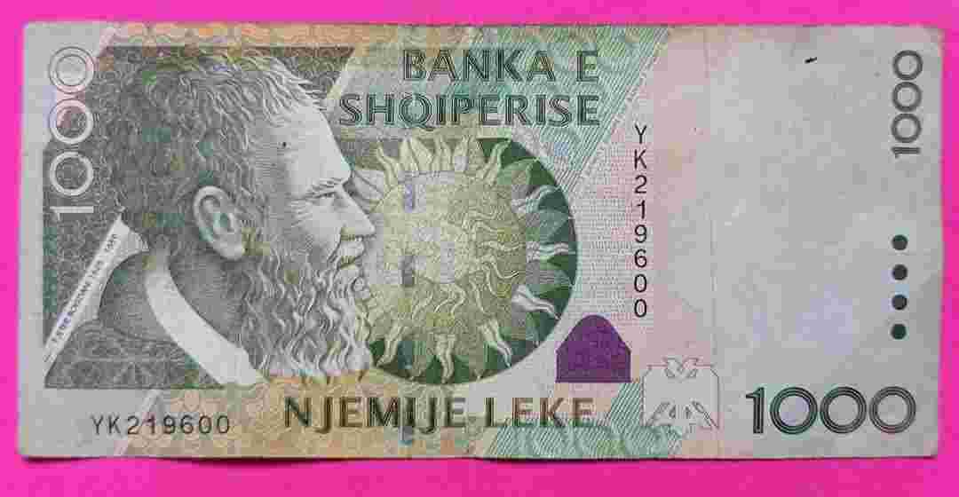 UANG ALBANIA 1000 LEKE
