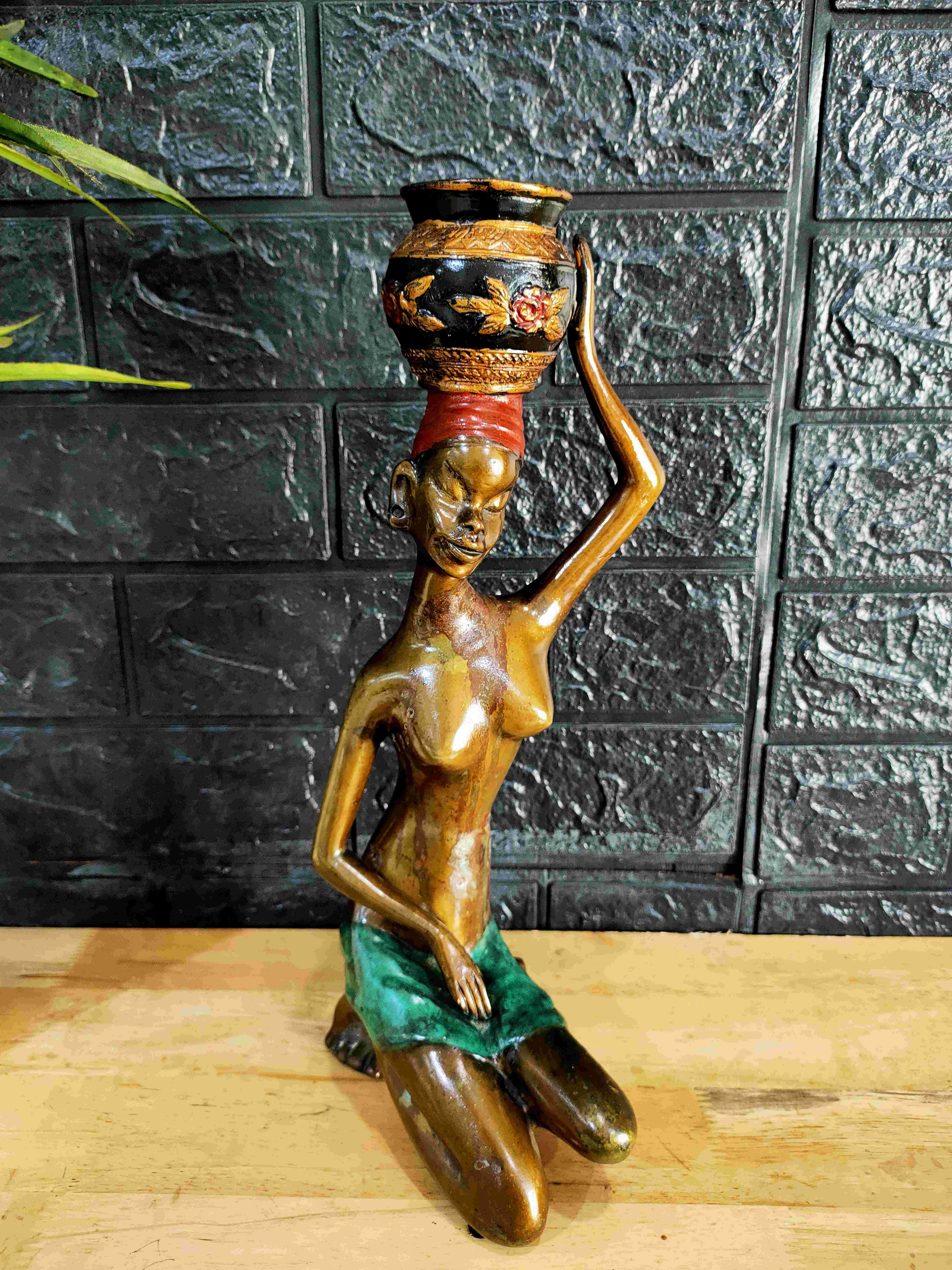 woman africa rare etnic bronze
