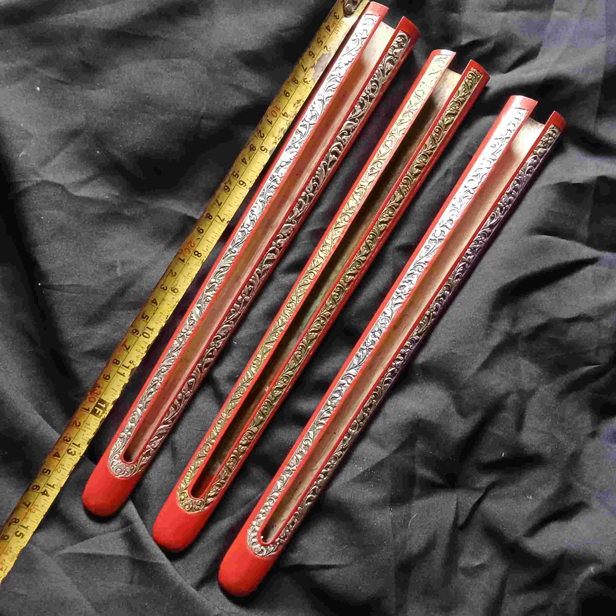 Pendok Blewah Kemalo Sembur Perak & Emas Ukir Manual Garap Alusan Sae