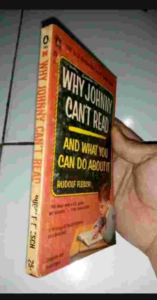 Buku Tua 1956 WHY JOHNNY CAN'T READ By Rudolf Flesch Printed in U S A