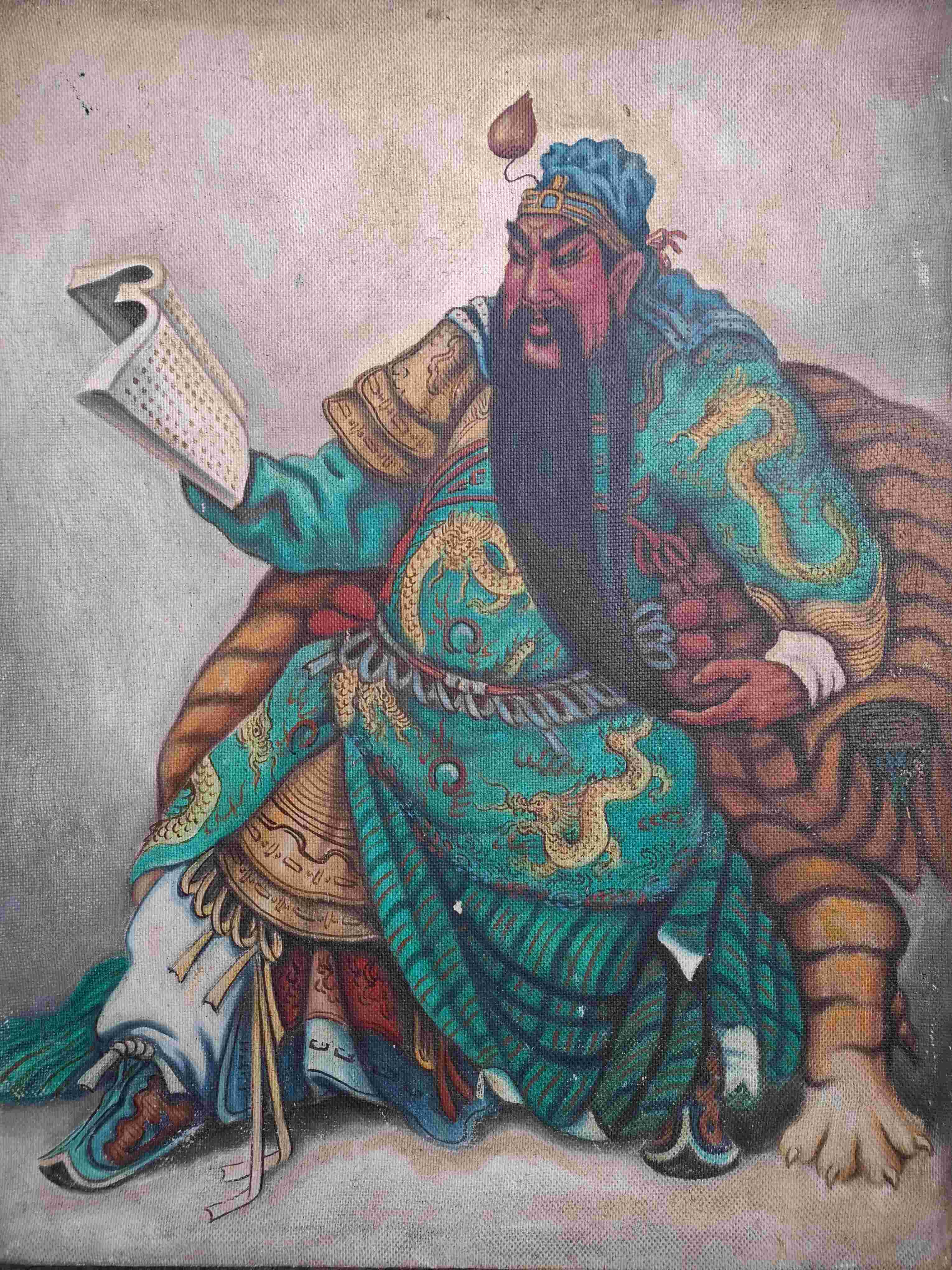 Lukisan KuanKong - Lukisan Antik bahan kanvas