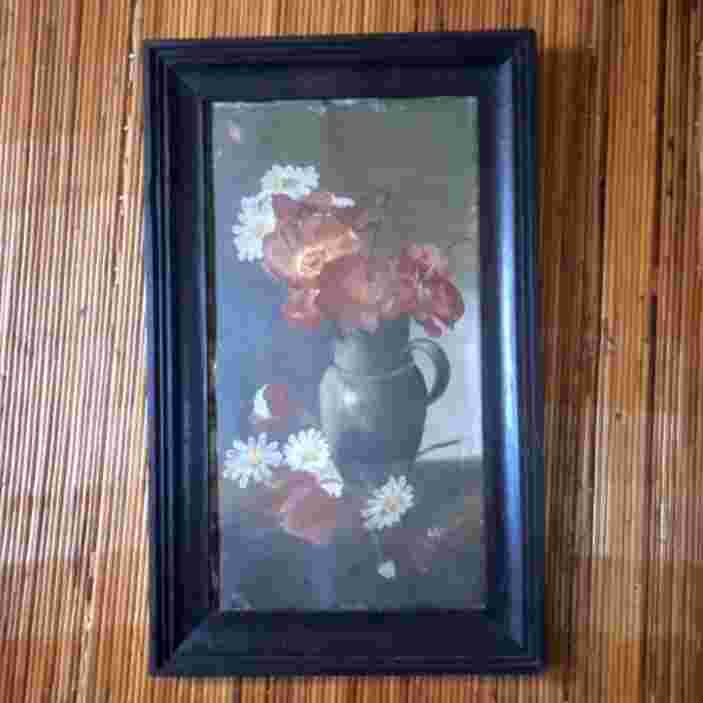 Barang Jadul Lukisan Water Color On Paper Eropa Tua Sign VERBEEK Antik