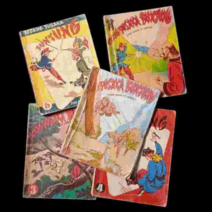 Buku Cerita Silat Lama PEDANG PUSAKA BUNTUNG 5 Buku Tamat - T.Nilkas