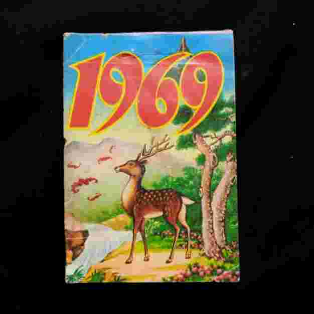 Kalender Lama Harian 1969 Penanggalan Masehi Cina NOS Antik