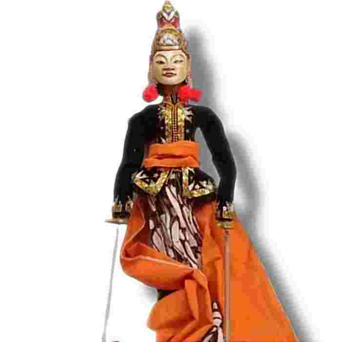 Barang Jadul Wayang Golek Kayu Langka Susuhan Amangkurat Antik