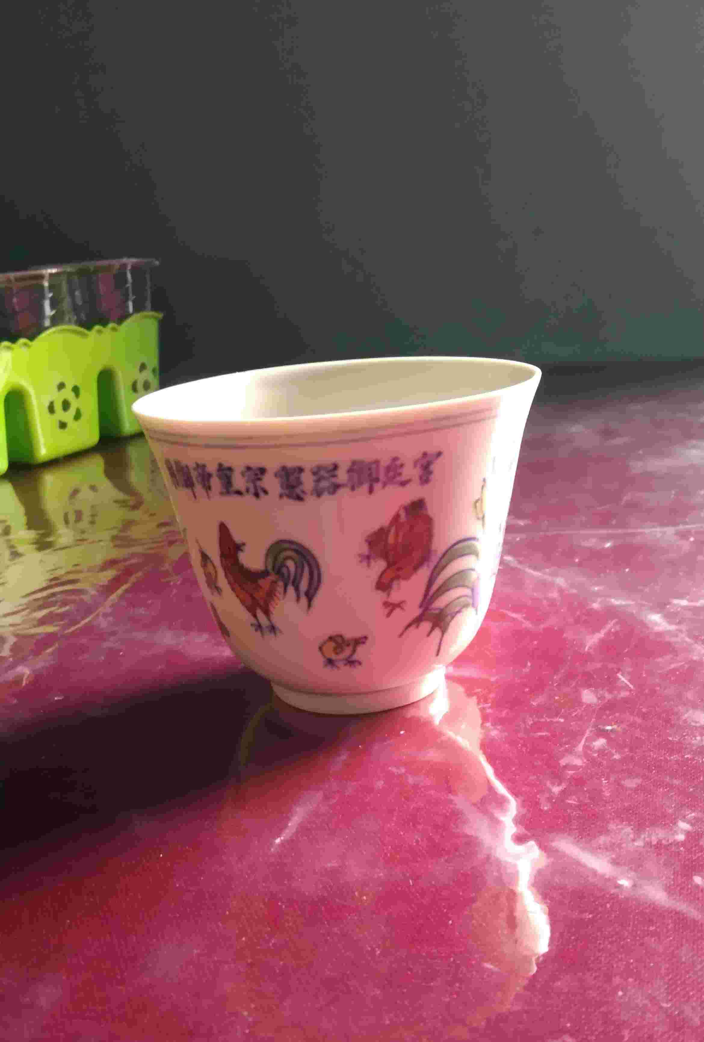 Keramik mangkok motif ayam ming dinasty