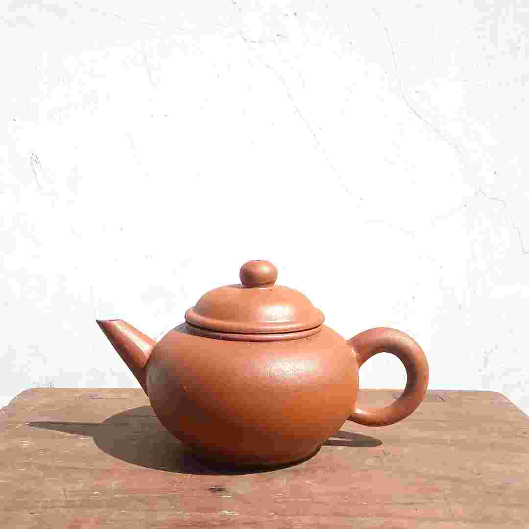 Teko Terakota Yixing Cina Marking Tua Utuh Mulus