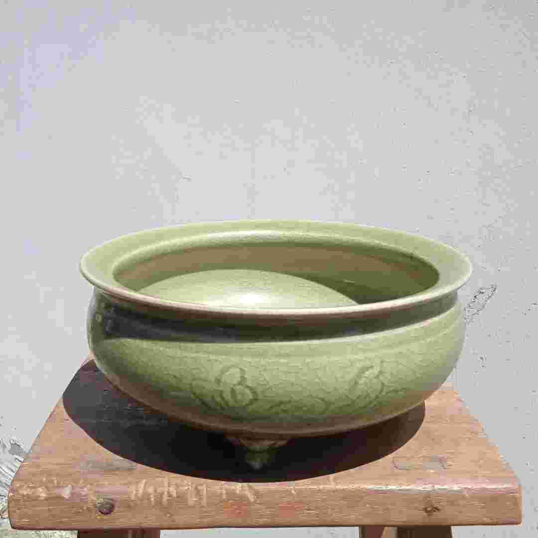 ○わくわく とんぼ玉☆ANTIQUEヴェネチセミクリア琥珀色丸型大粒