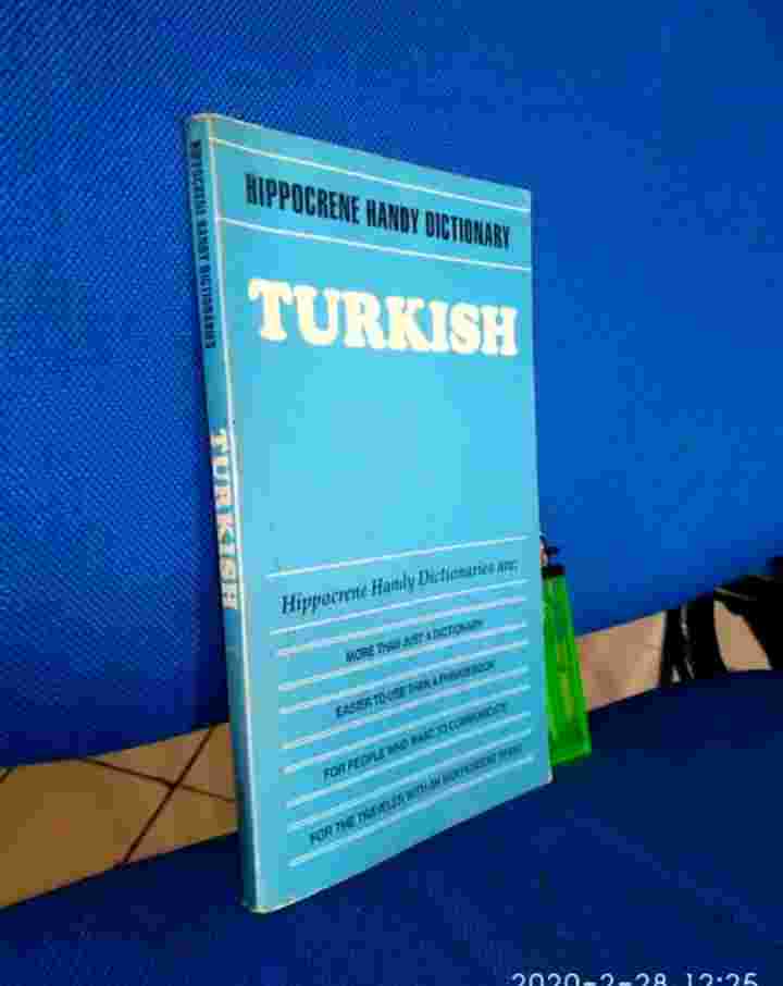 Buku Hippocrene Handy Dictionary TURKISH Terbitan Newyork Tahun 1989