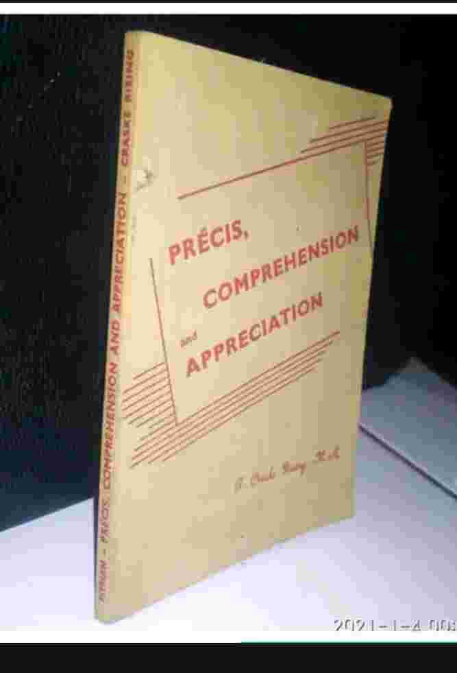 Buku Tua 1955 - PRECIS and COMPREHENSION and APPRECIATION By J.Craske Rising, M.A. Terbitan London