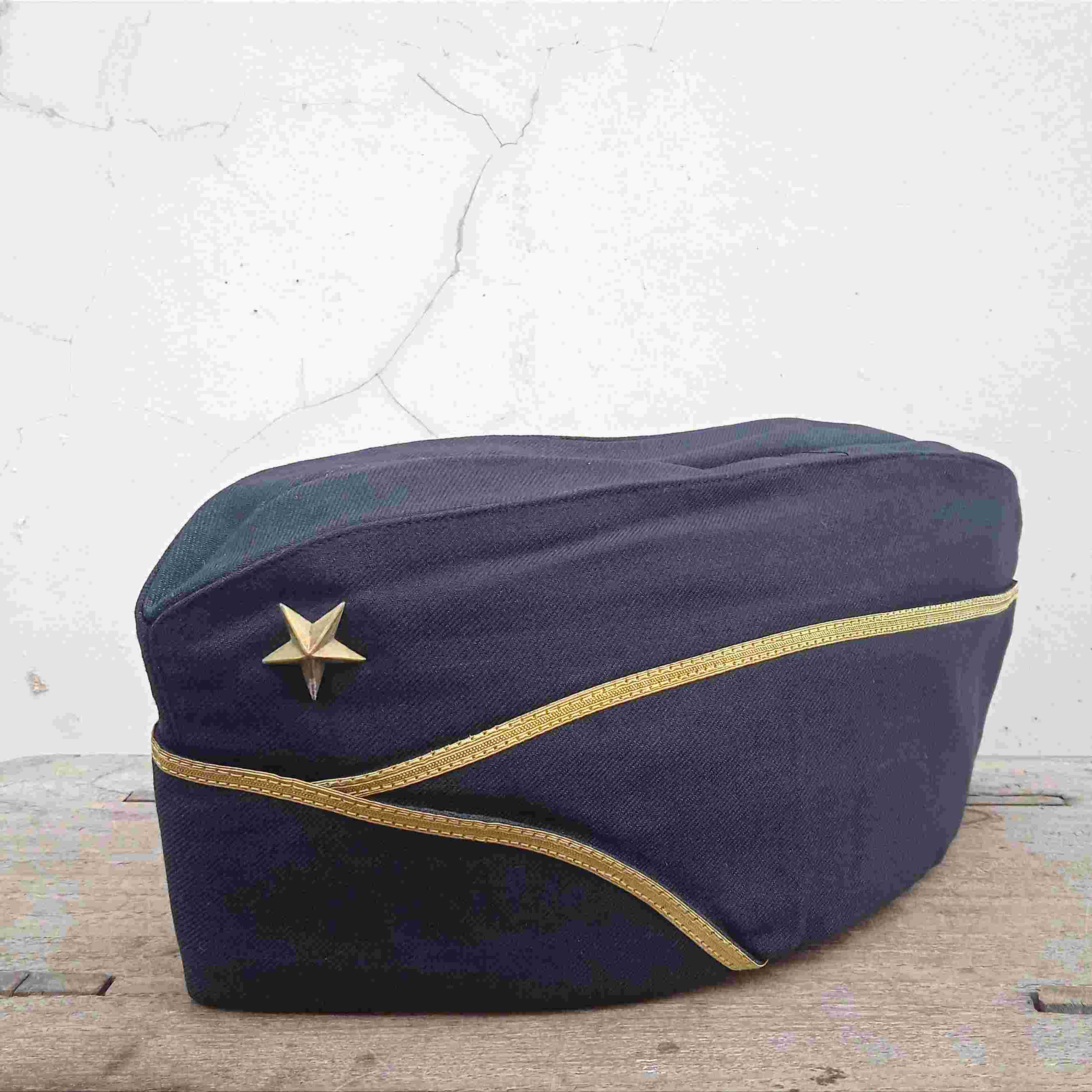 Barang Jadul Topi Mut ABRI TNI AD Lis Kuning No.56 NOS Baru Stok Lama