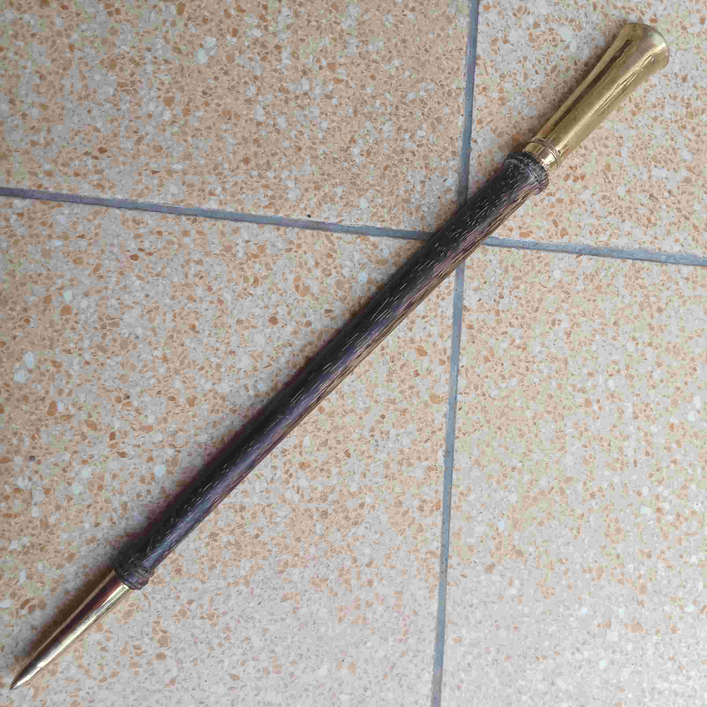 Tongkat Komando Lambang Surya Mojopahit Kayu Liwung Mrapen Angsar Kawibawan 