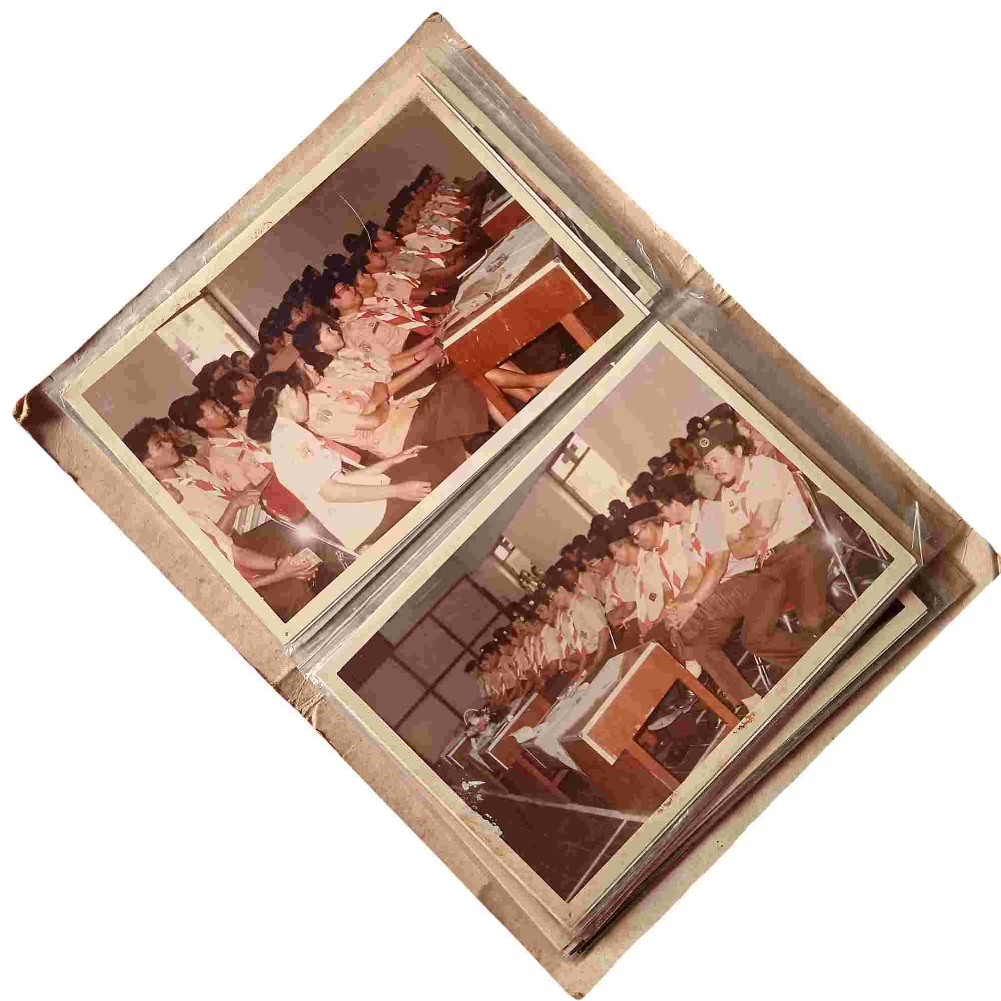 Antik Foto Album Warna Lama Kegiatan Pramuka Tahun 1989 Jadul