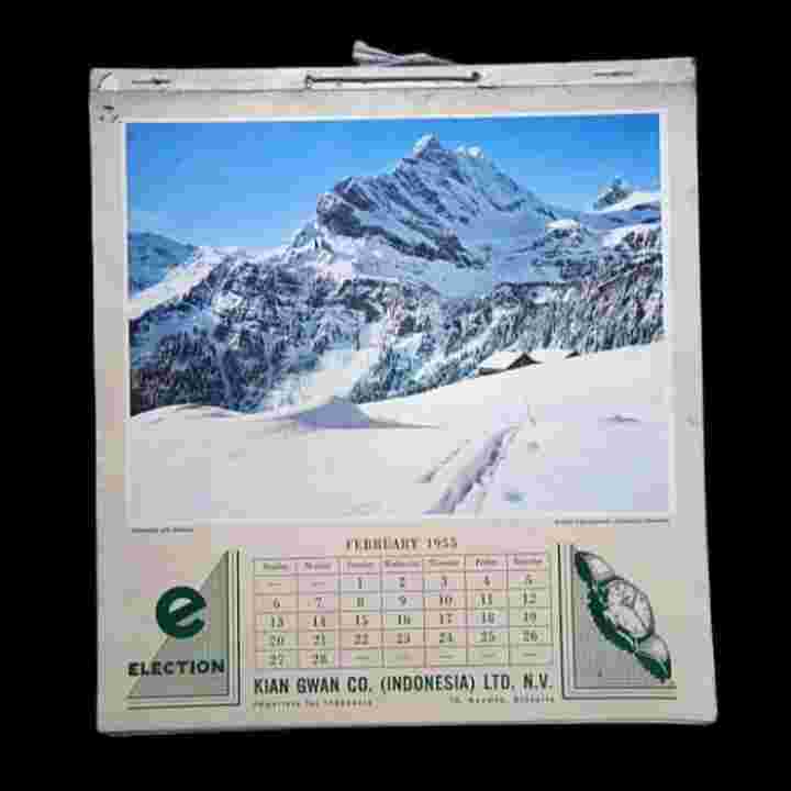 Kalender Lama Perusahaan Oei Thiong Ham KIAN GWAN