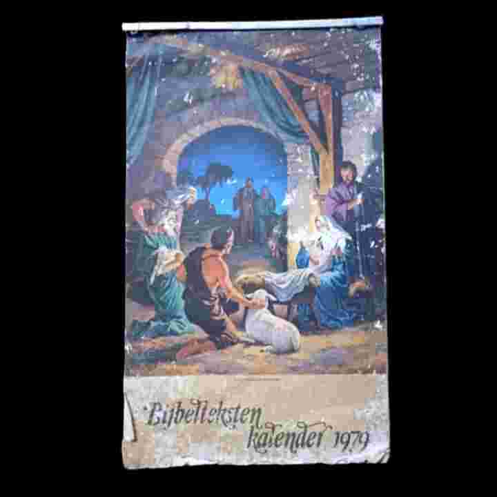 Barang Jadul Kalender Bijbelteksten 1979 Bahasa Belanda Komplit Antik