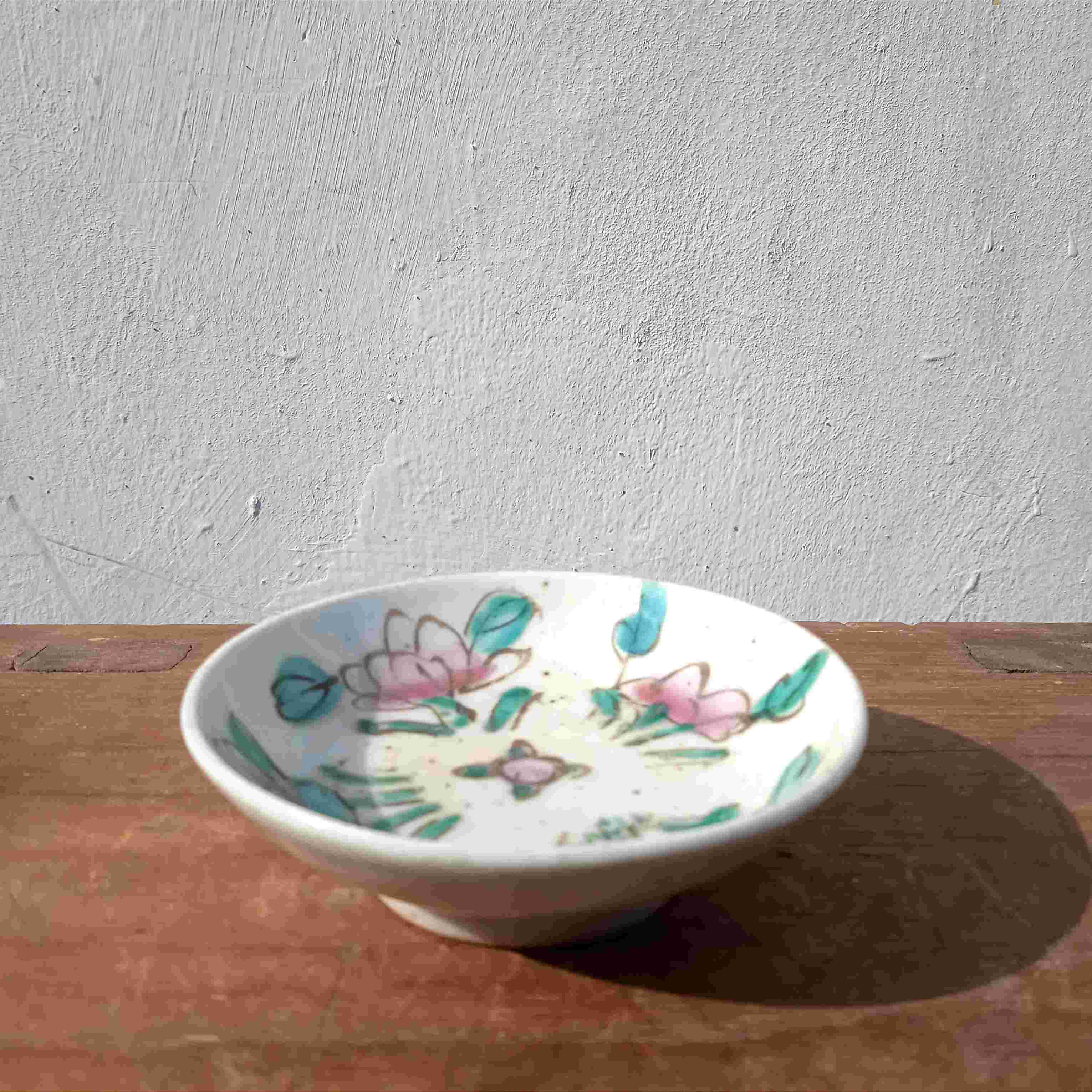 Antik Piring Kecil Porselen Cina Dm.7cm Tua